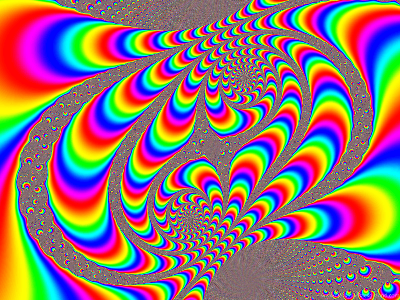Frattale spirale arcobaleno psichedelico, 1600x1200 HD, Desktop