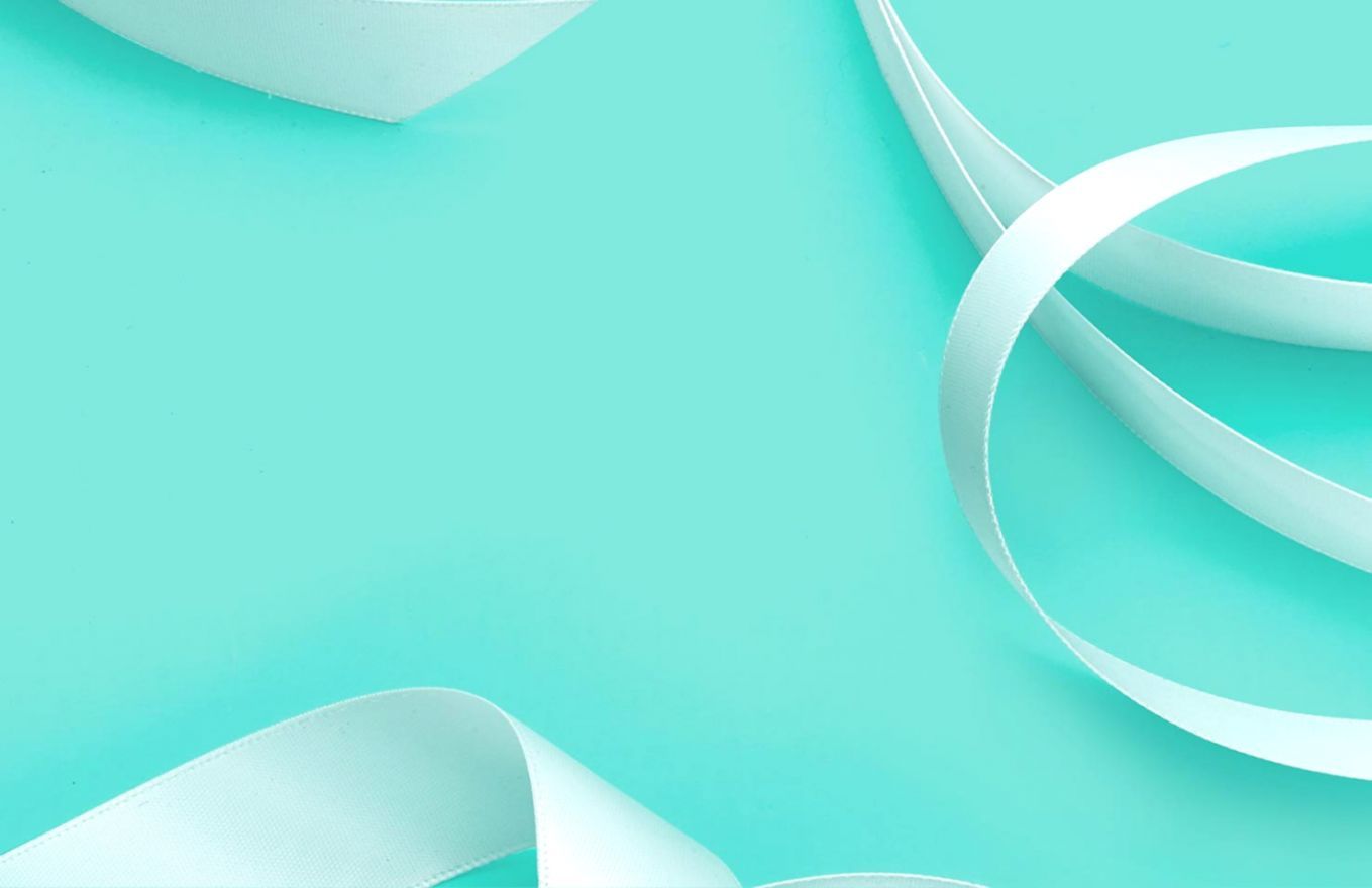 Nastro bianco sfondo azzurro Tiffany, 1359x880 HD, Desktop