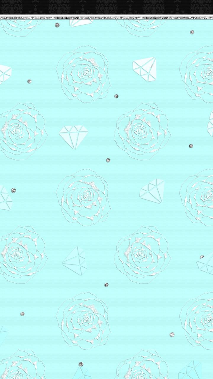 Rose e diamanti blu Tiffany, 720x1280 Full HD Verticale, iPhone