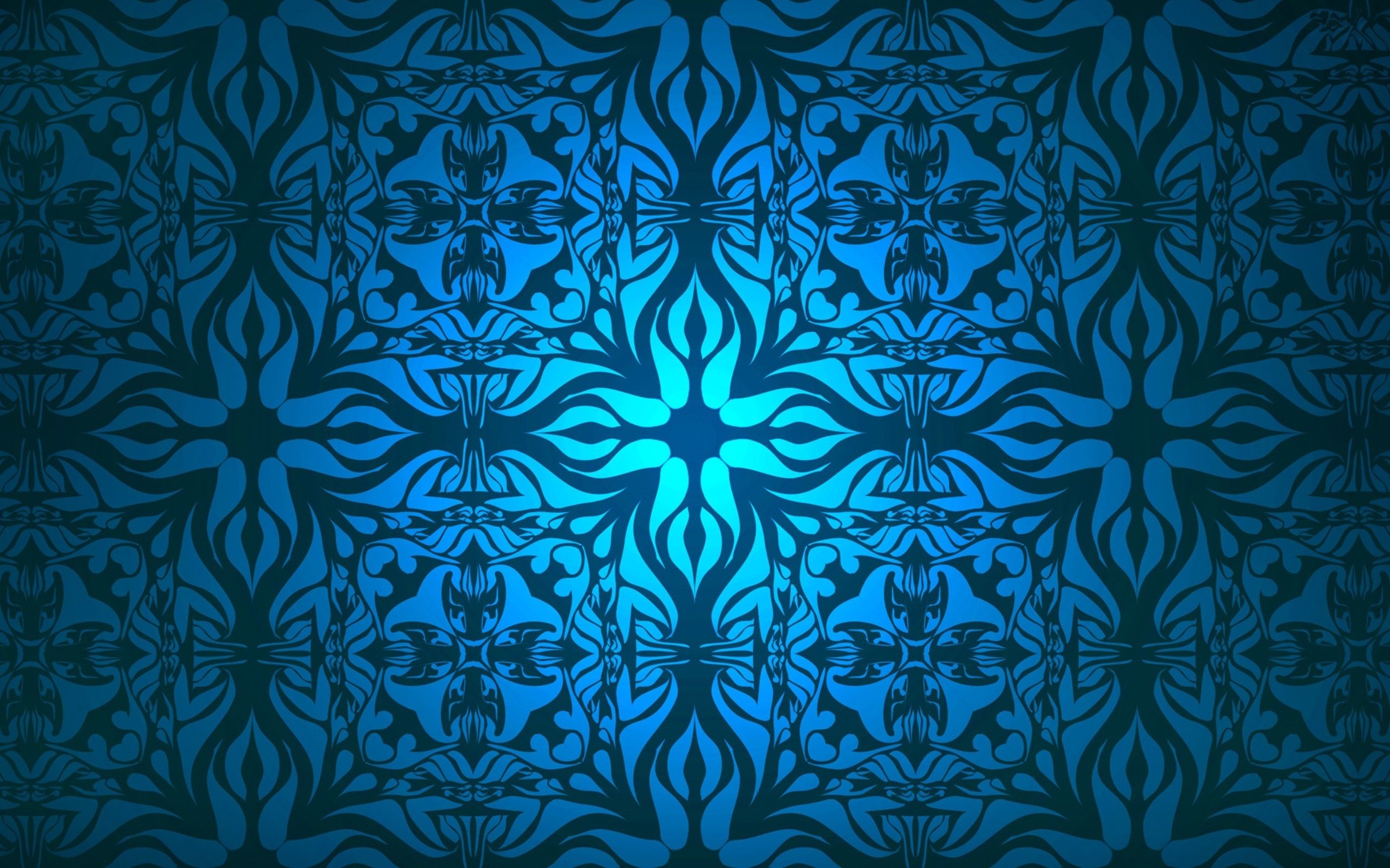 Motivo ornamentale blu Tiffany, 2560x1600 2K, Desktop