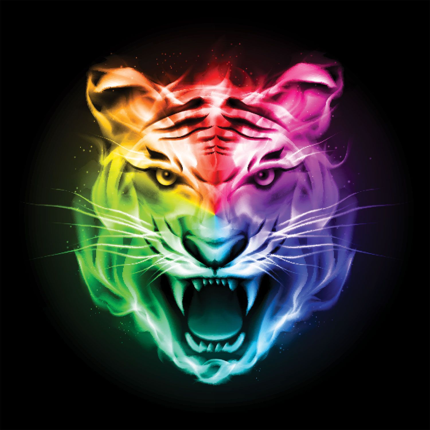 Tigre primo piano fogliame verde, 1440x2560 Full HD Verticale, iPhone