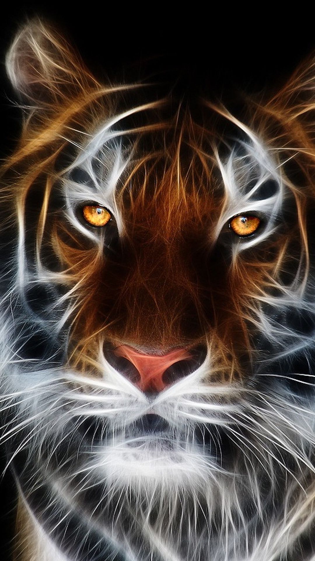 Tigre neon viola galassia, 1920x1080 Full HD 1080p, Desktop