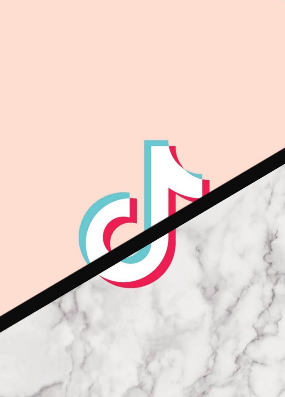 Logo TikTok rosa marmo, 920x1280 Full HD Verticale, Smartphone