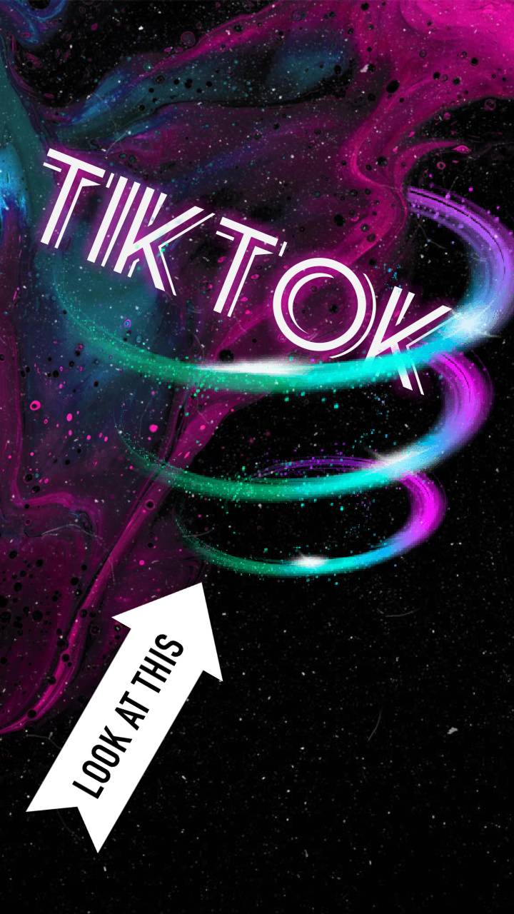 Logo TikTok neon spirale, 720x1280 Verticale, Telefono