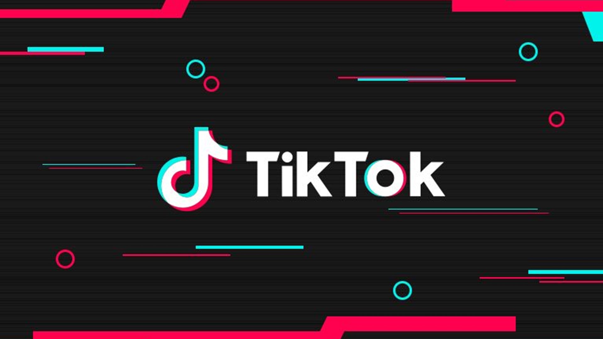 Logo TikTok sfondo nero, 1920x1080 1080p, PC