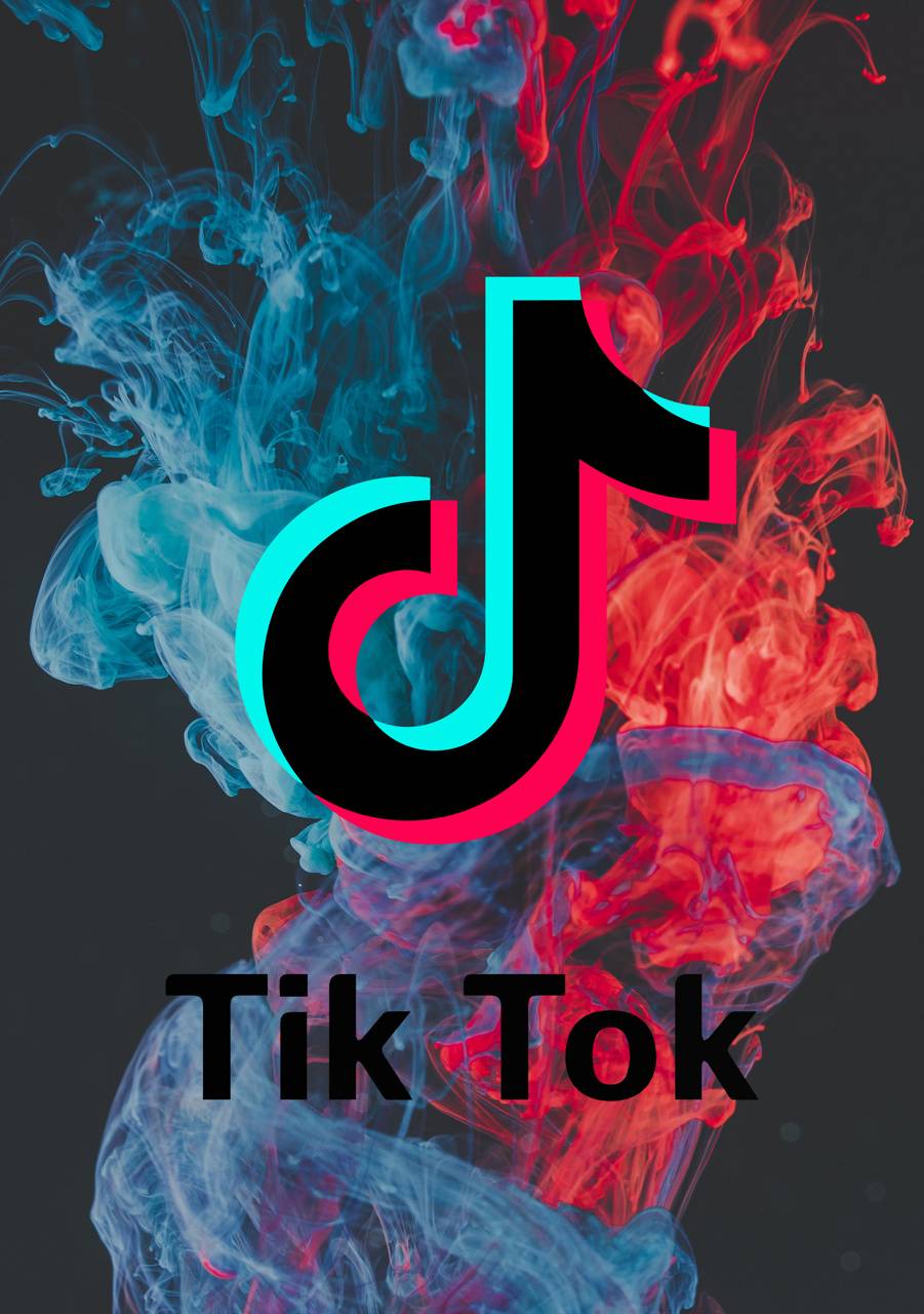 Logo TikTok con fumo colorato, 901x1280 Verticale, Xiaomi