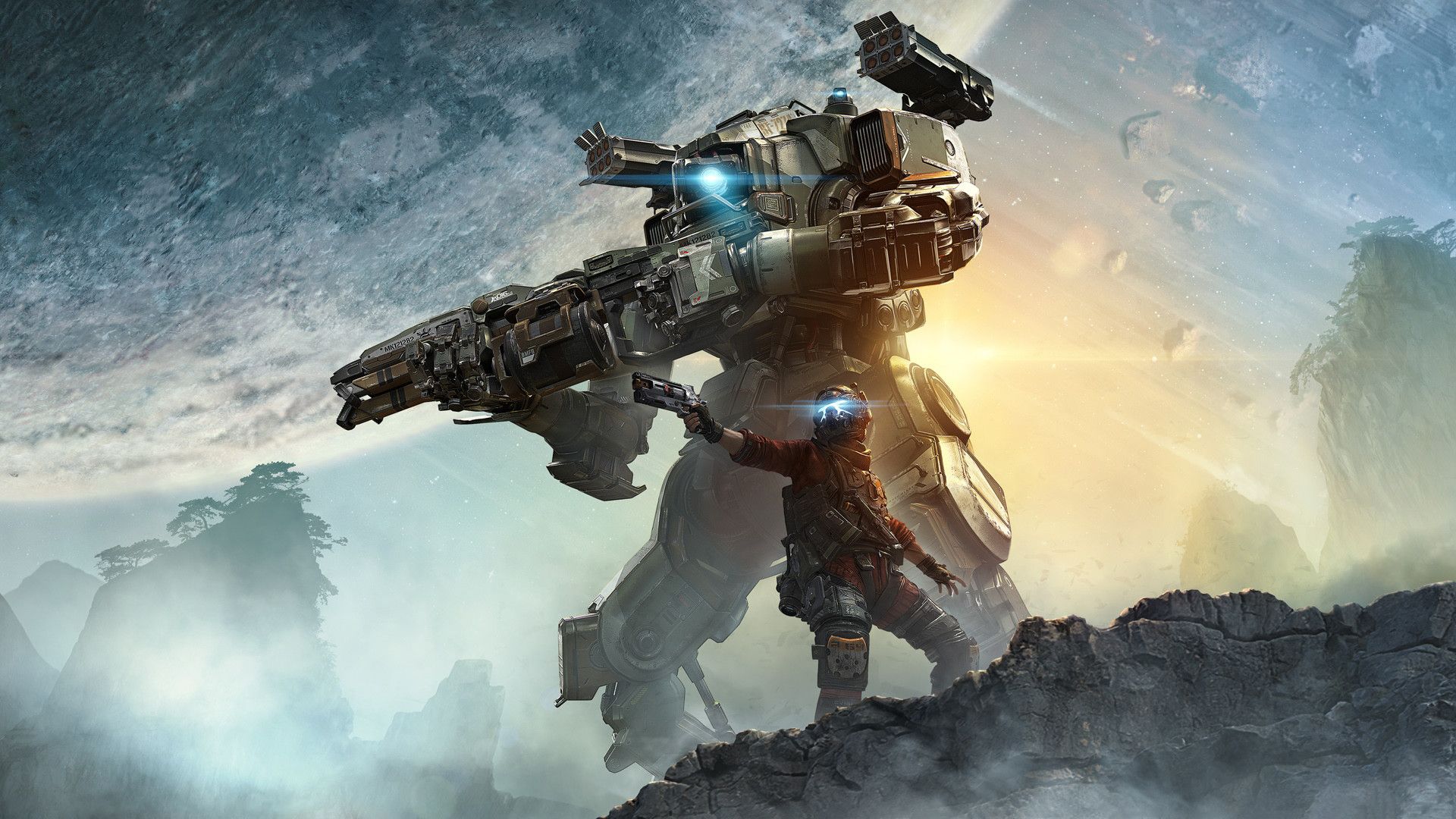 Pilota Titanfall 2 con Titano, 1920x1080 Full HD 1080p, Laptop