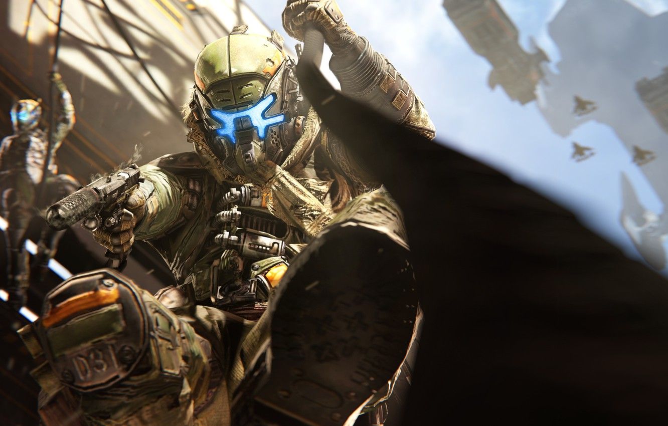 Pilota Titanfall 2 casco, sparatutto FPS, 1332x850 HD, Desktop