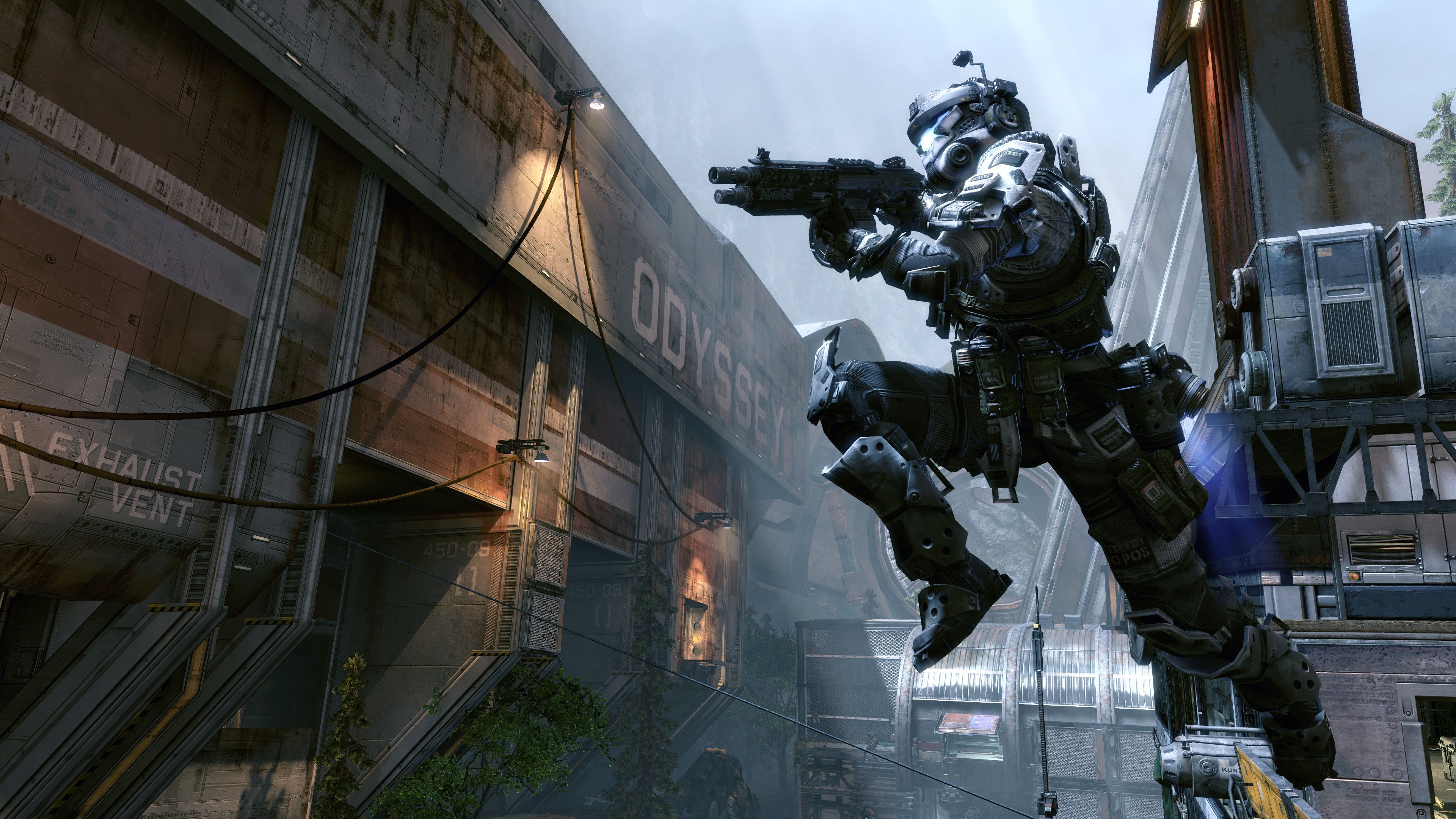 Pilota Titanfall in combattimento, 3840x2160 4K, Desktop 4K