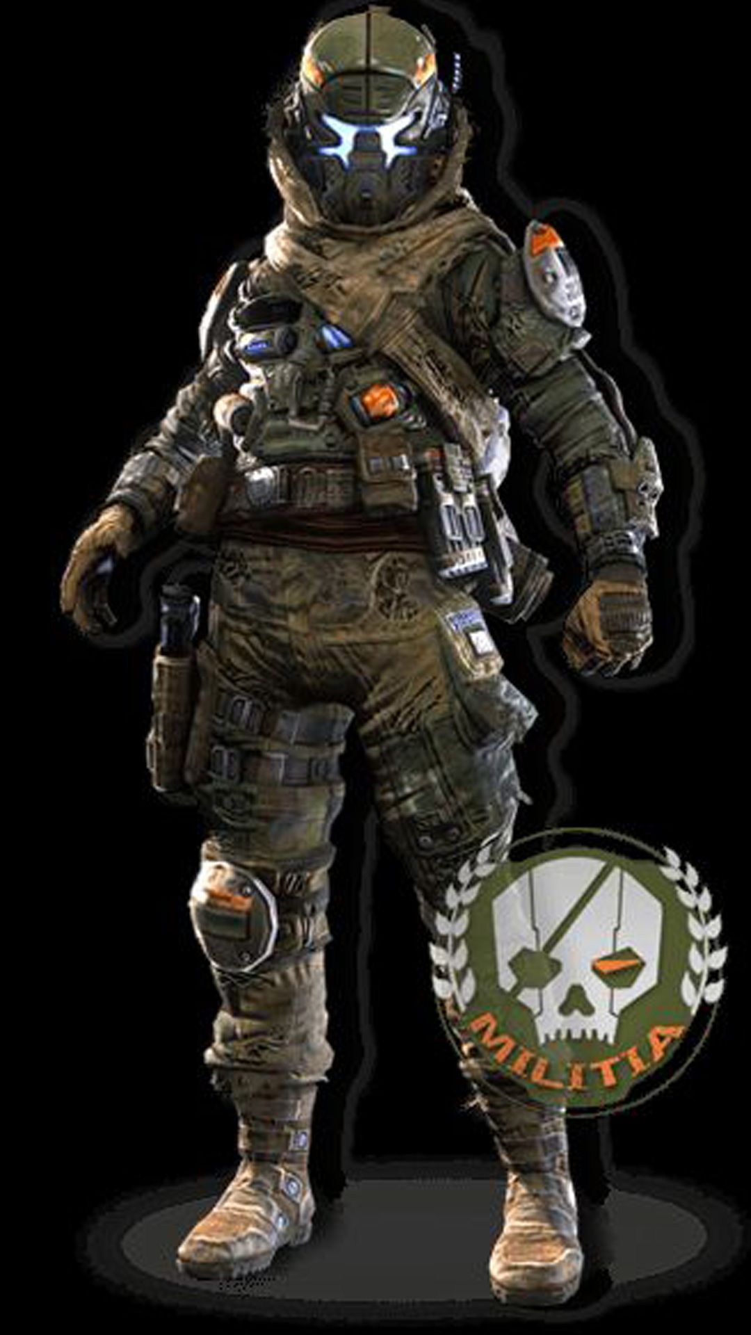 Pilota Titanfall 2 Militia, 1080x1920 Full HD Verticale, Smartphone