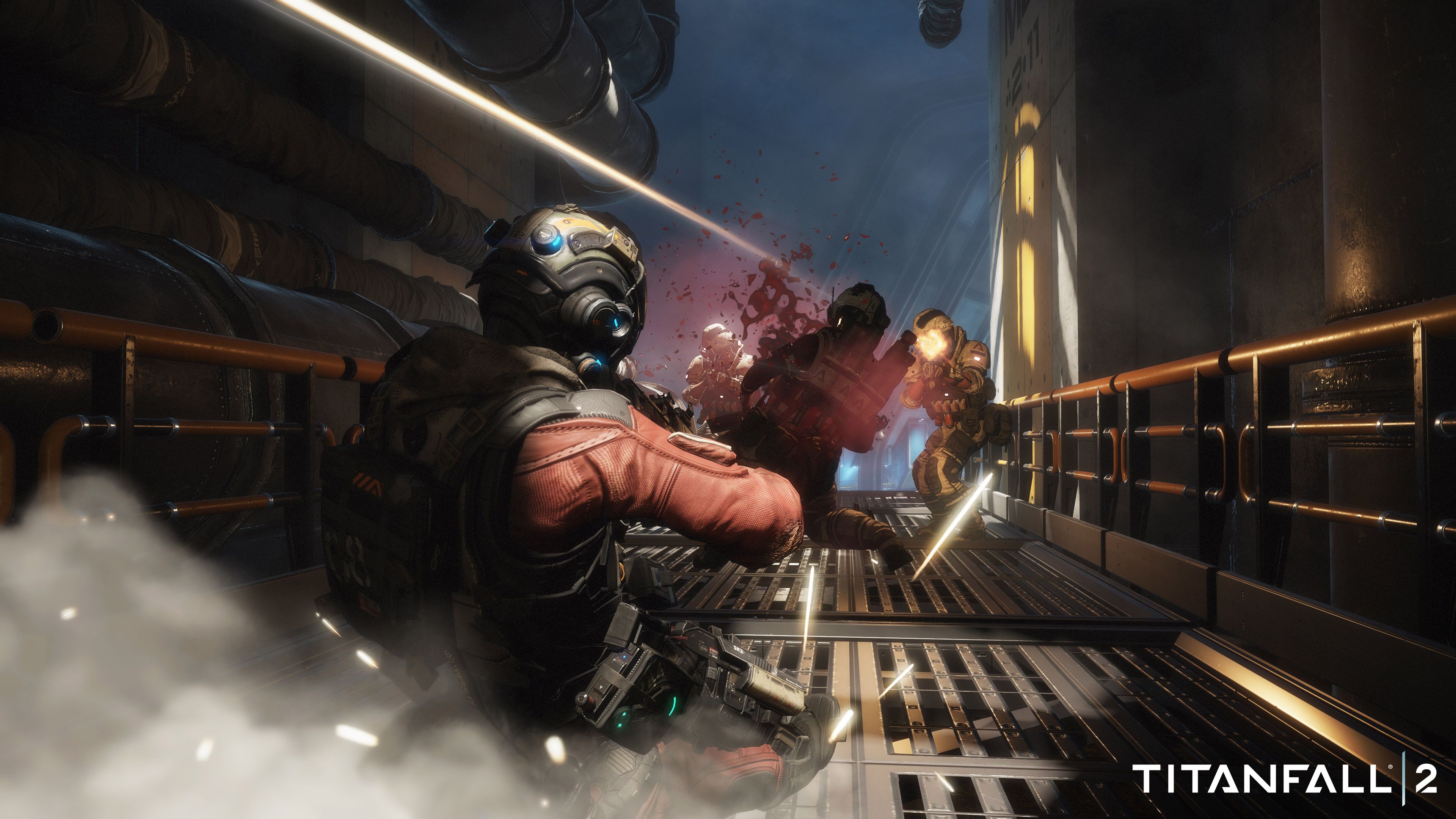 Pilota Titanfall 2 in combattimento, 3840x2160 4K, Desktop 4K