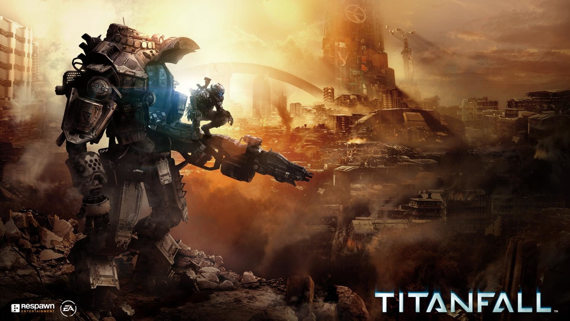 Pilota Titanfall con Titano, 1920x1080 Full HD 1080p, Desktop