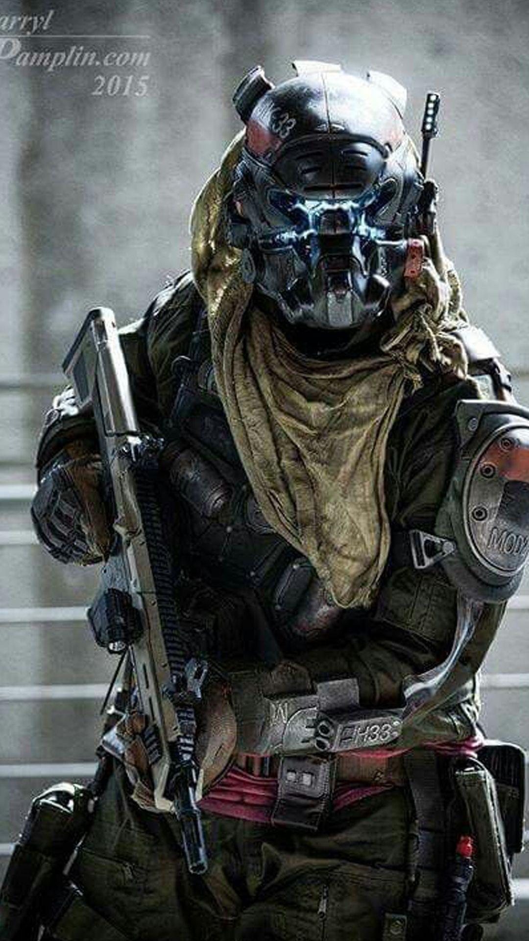 Pilota Titanfall 2 armato, 1080x1920 Full HD Verticale, Samsung Galaxy