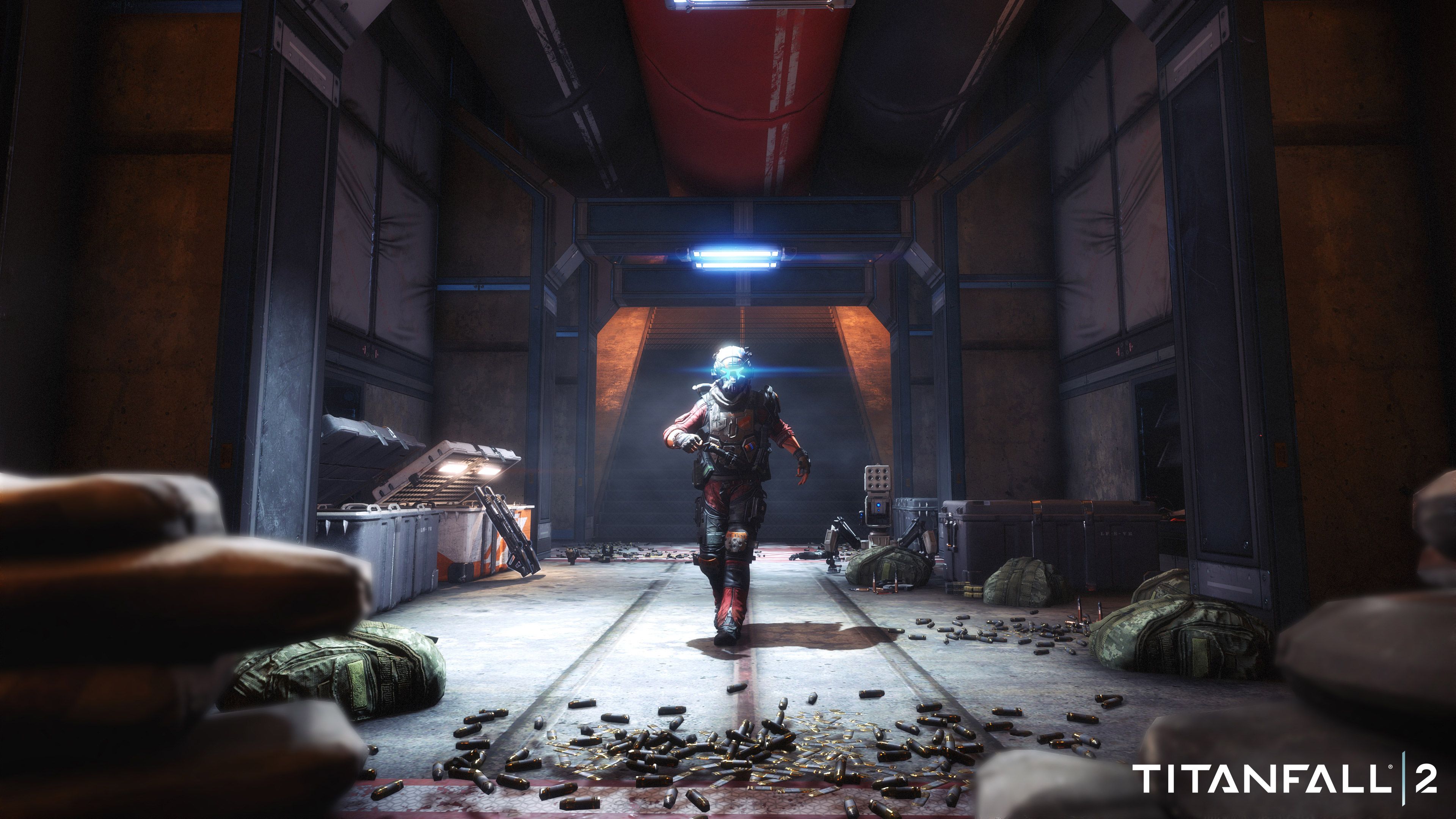 Pilota Titanfall 2 in corridoio, 3840x2160 UHD, PC 4K