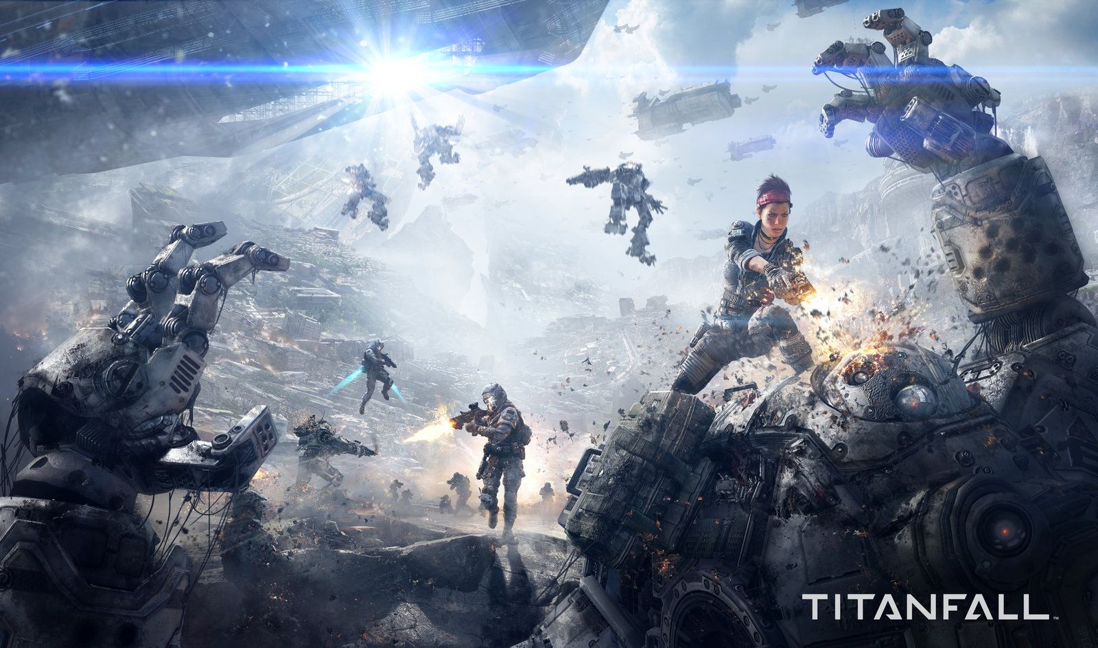 Piloti Titanfall in battaglia, 1600x944 900p, Desktop