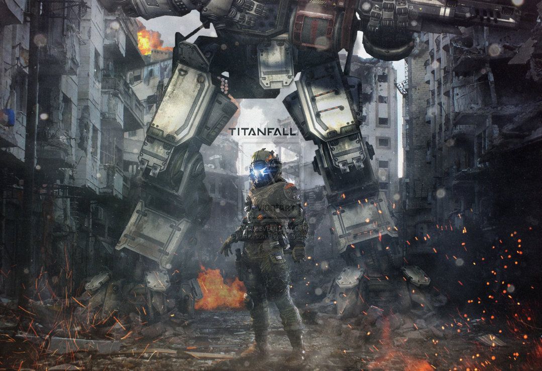 Pilota Titanfall con Titan robot, 1079x740 HD, PC