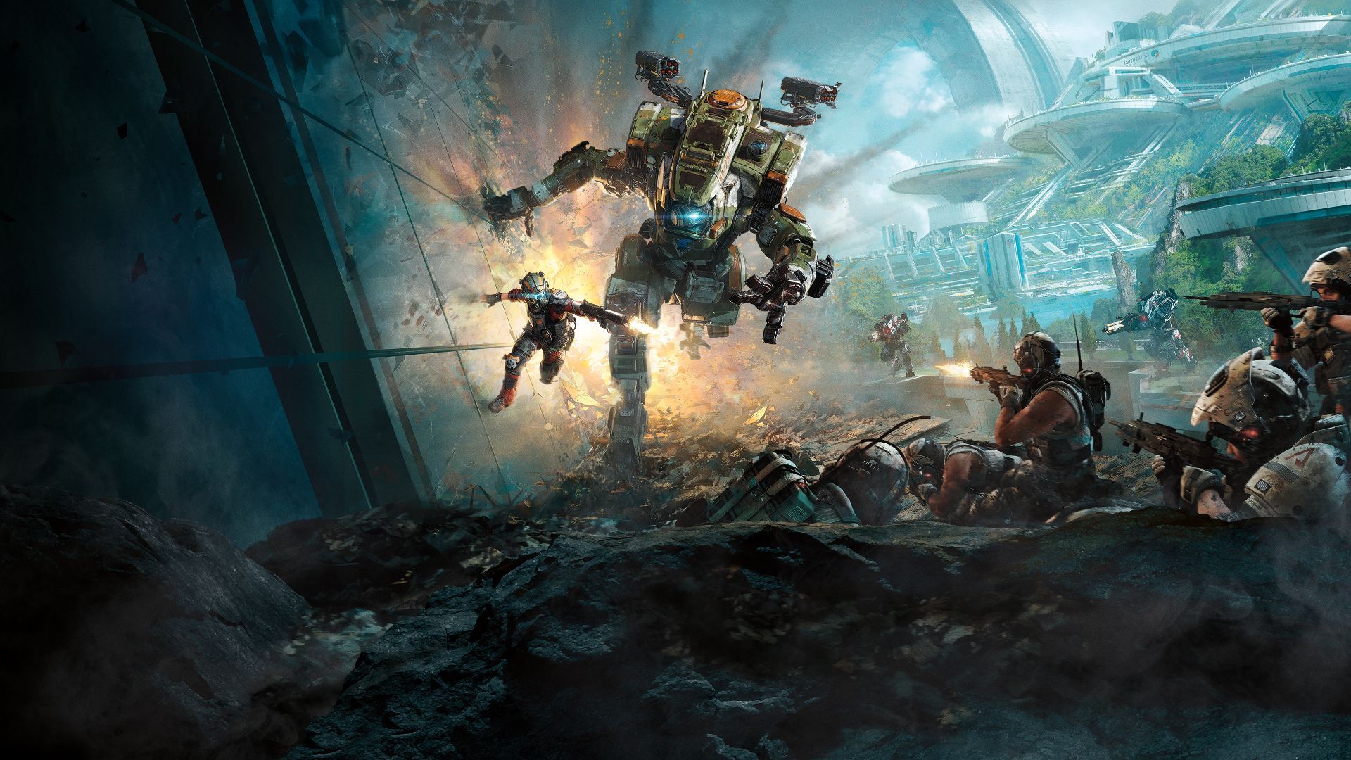 Pilota Titanfall 2 con Titano, 1920x1080 Full HD, Desktop
