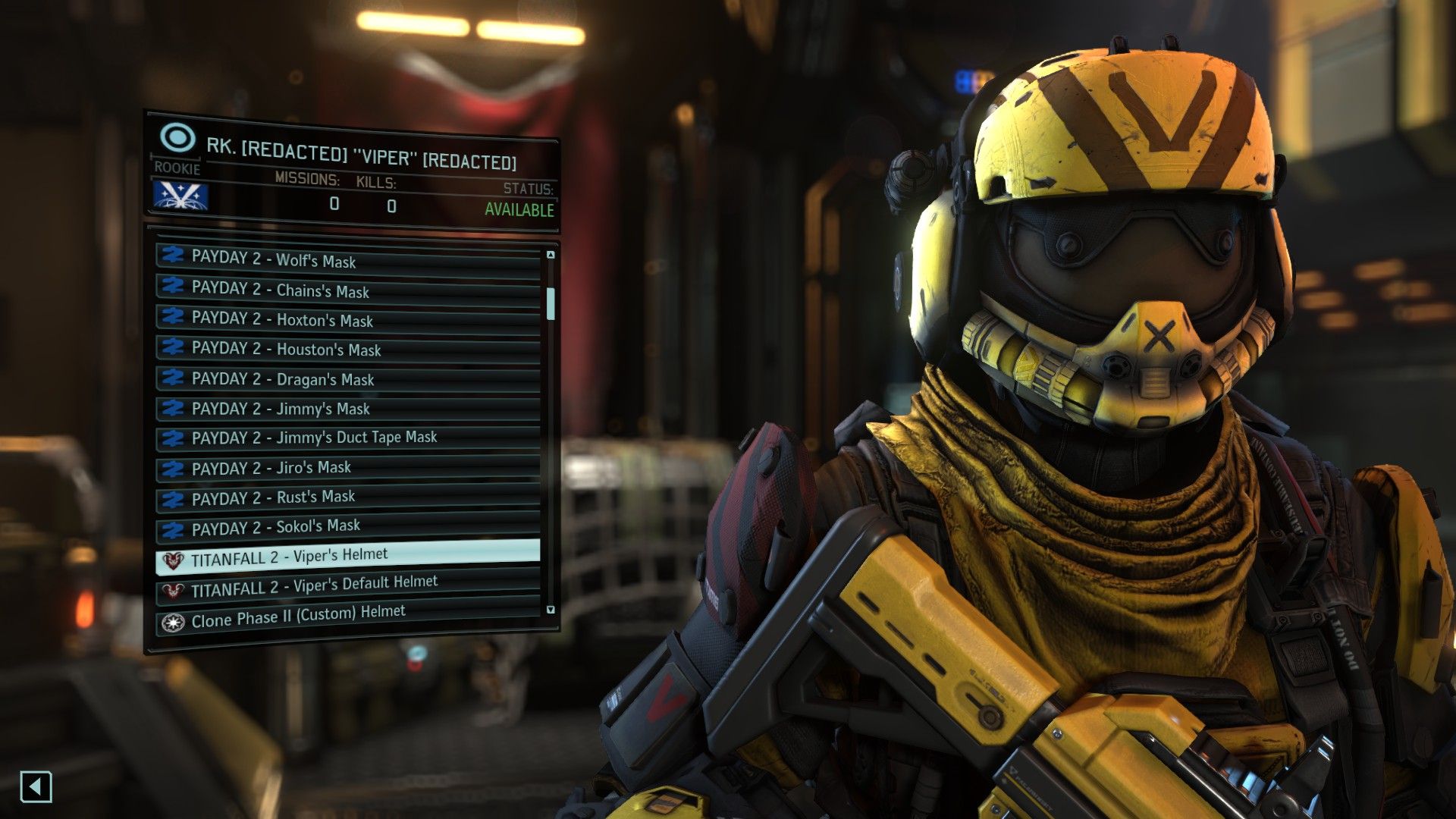 Pilota Titanfall 2 casco giallo, 1920x1080 Full HD 1080p, PC