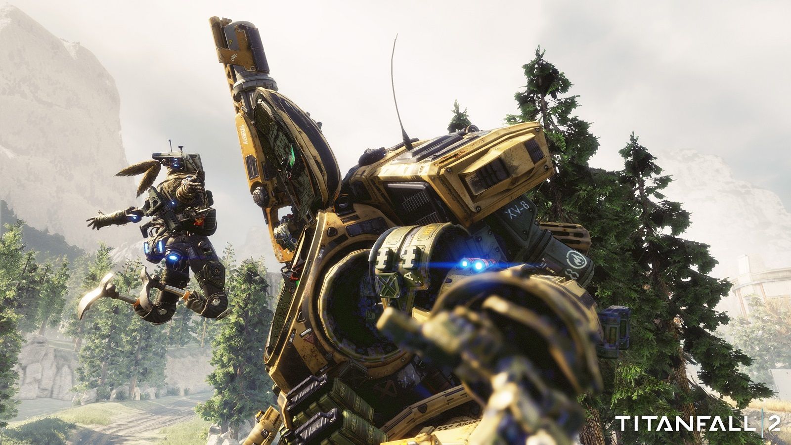 Pilota Titanfall 2 con Titano, 1600x900 HD Ready, Desktop