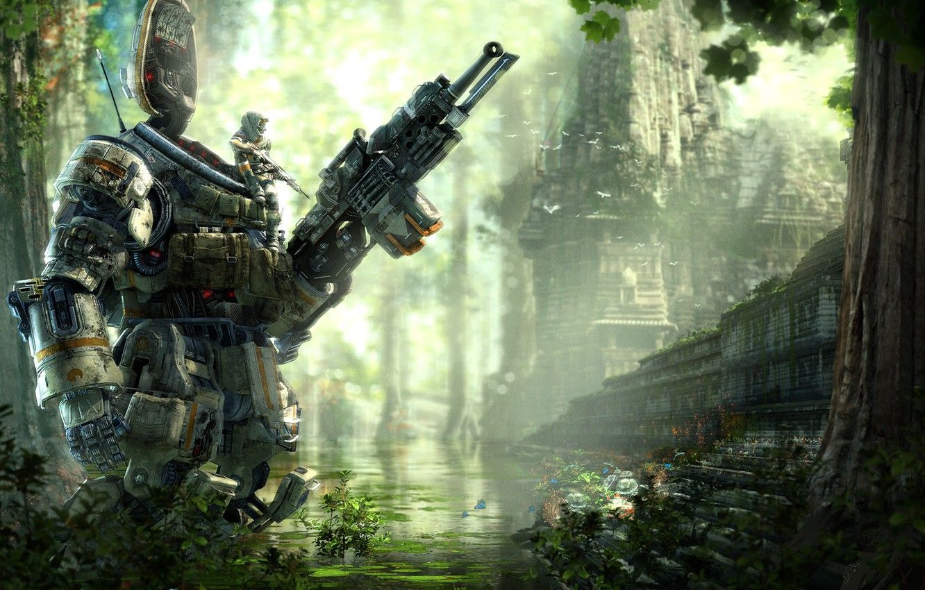 Titan robot nella giungla, 1332x850 720p, Lenovo Legion
