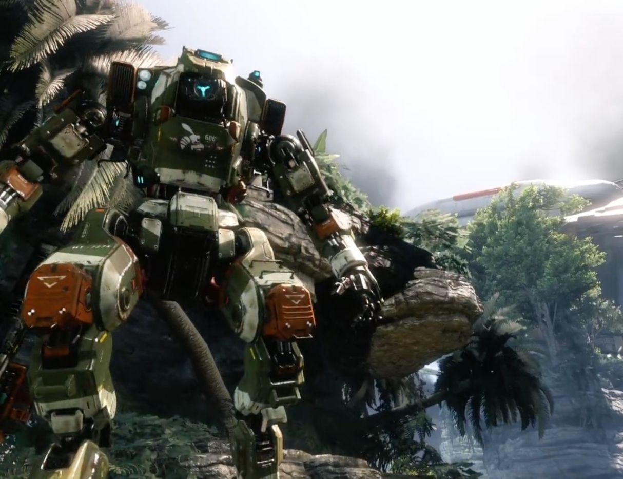 Titan robot Titanfall 2 giungla, 1214x933 HD, PC
