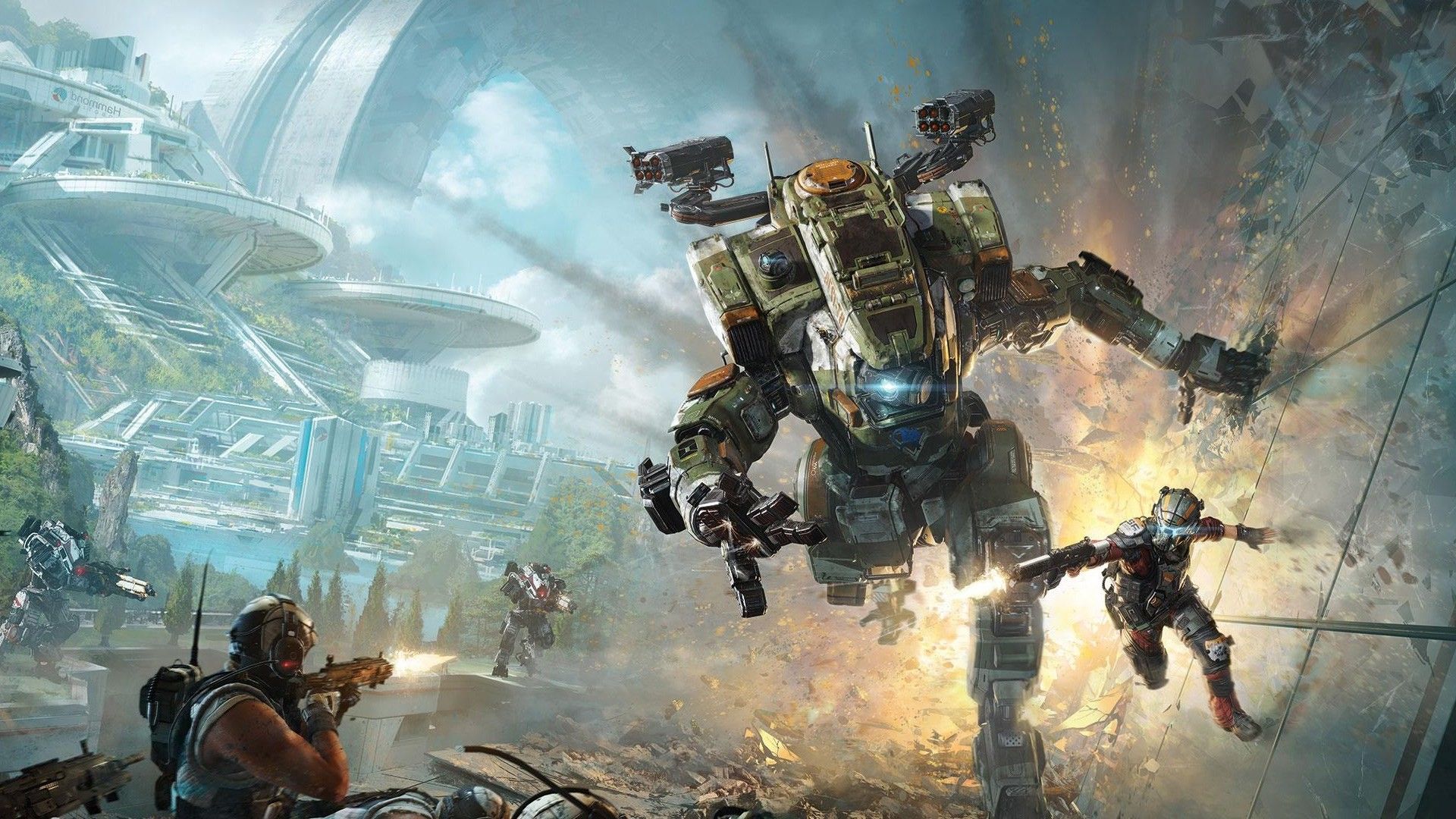 Pilota Titanfall 2 con Titano, 1920x1080 1080p, Desktop