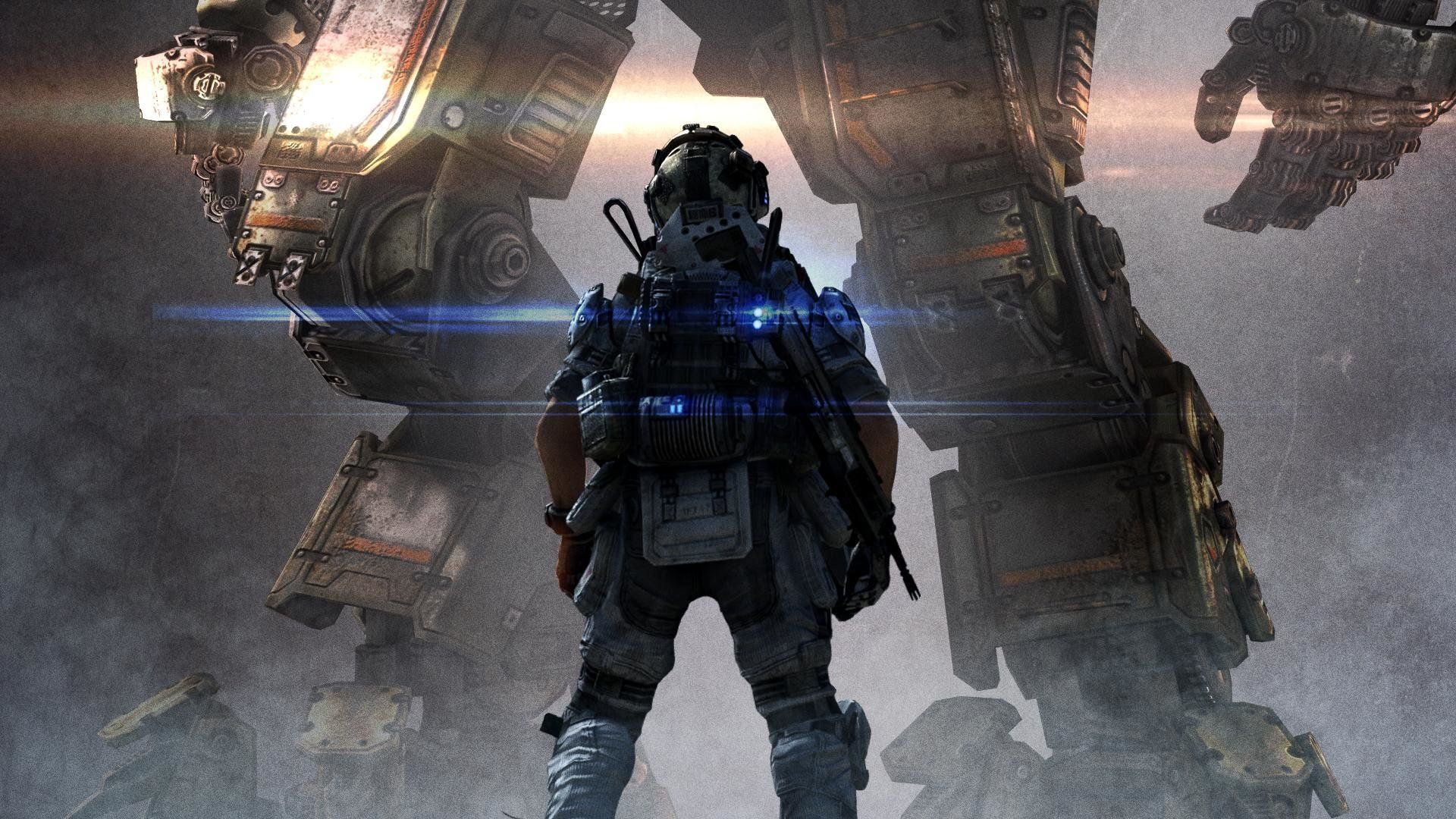 Pilota Titanfall 2 con Titano, mech, 1920x1080 Full HD 1080p, Desktop