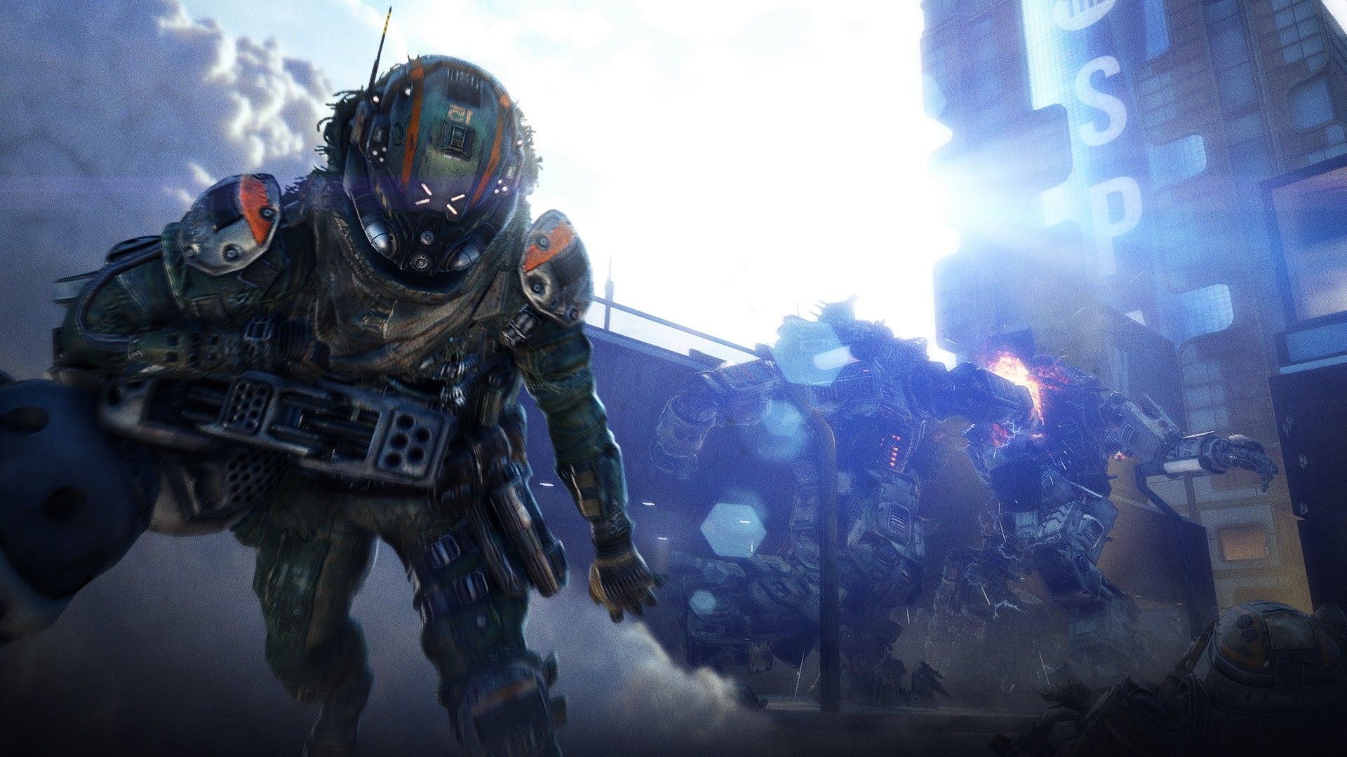 Pilota Titanfall 2 in combattimento, 1920x1080 Full HD, PC