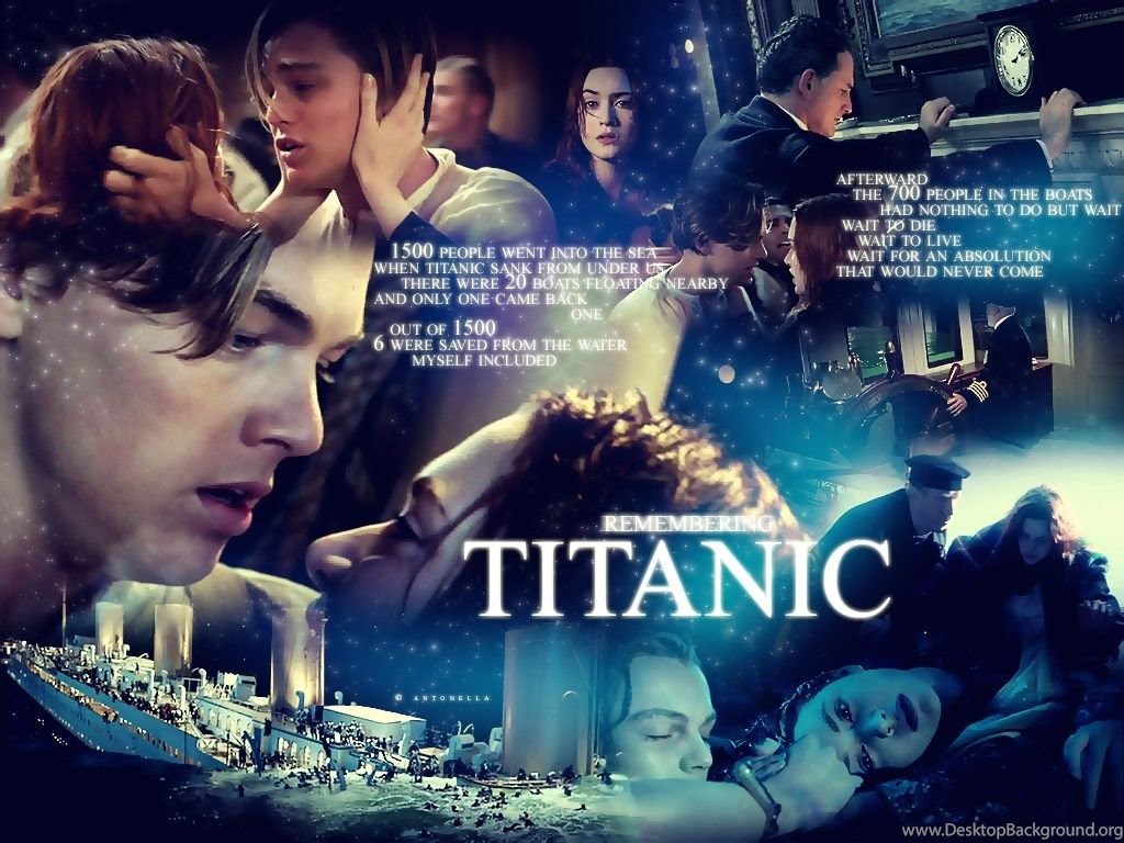 Collage film Titanic Jack Rose, 1024x768 HD, Laptop