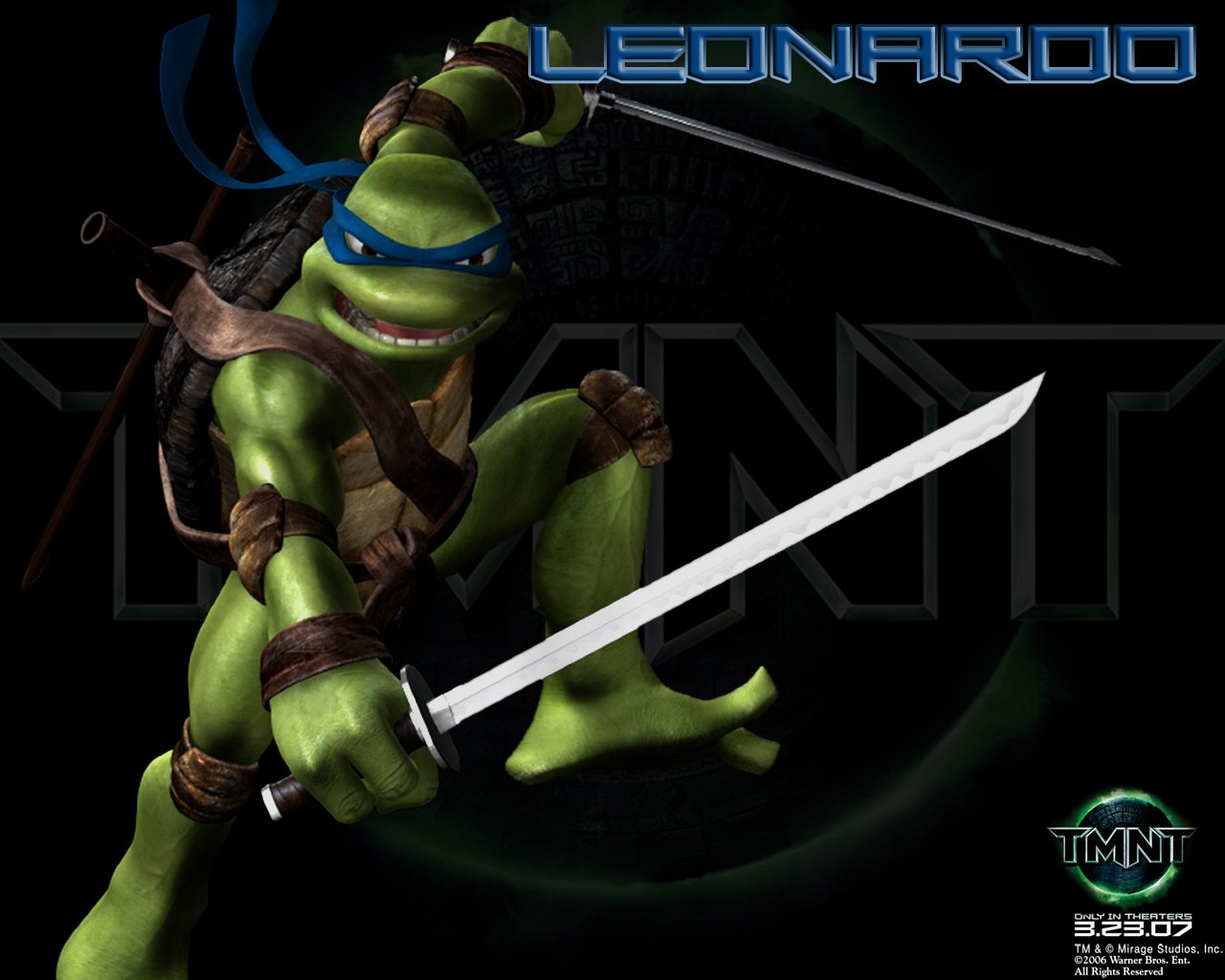 Leonardo Tartarughe Ninja con katane, 1280x1024 HD, Desktop