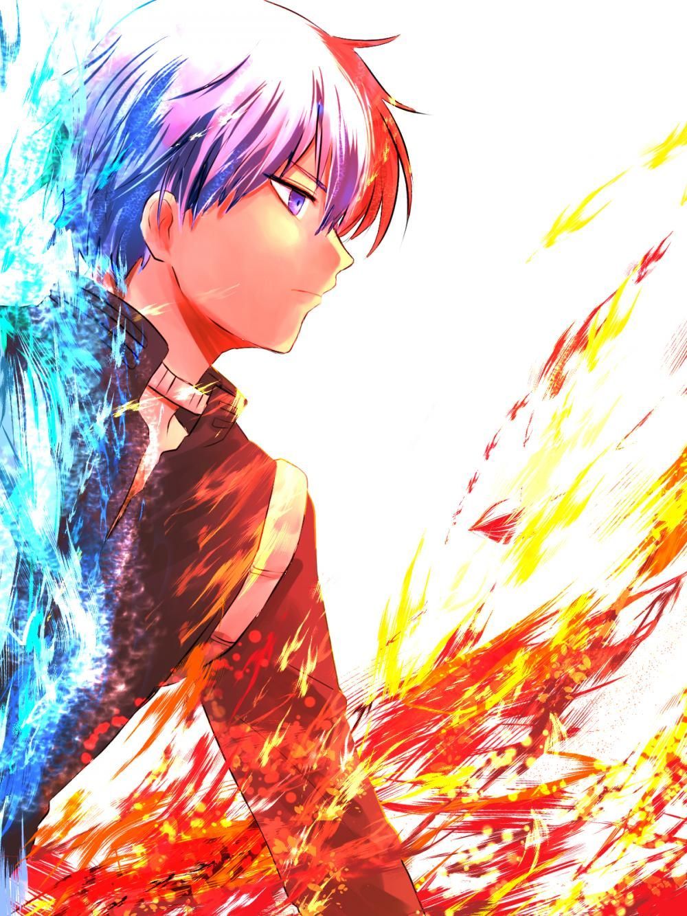 Todoroki Shouto, My Hero Academia, 1000x1333 Verticale, Mobile