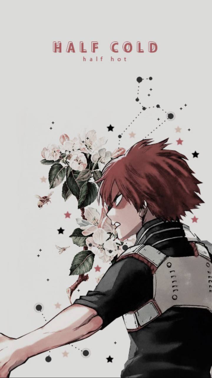 Todoroki Shoto anime fiori, 720x1280 Full HD Verticale, iPhone