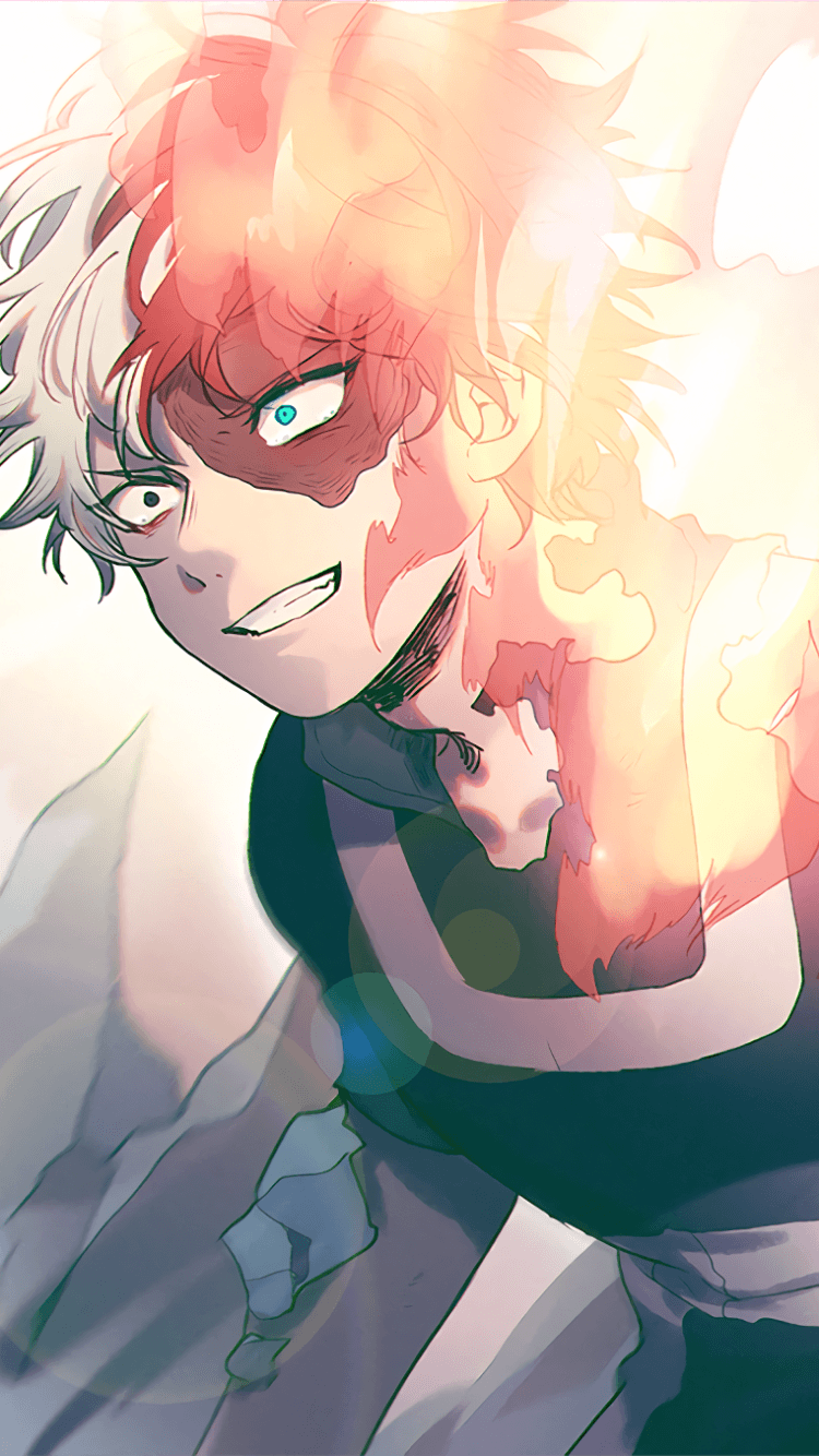 Shouto Todoroki, My Hero Academia, 750x1334 Verticale, iPhone Plus