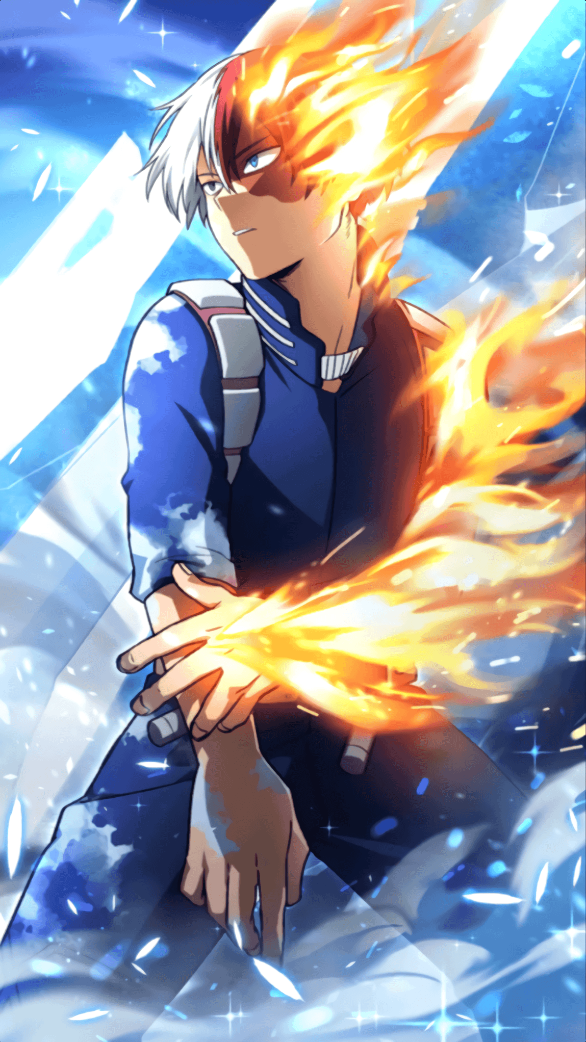 Todoroki Shoto, My Hero Academia, 1149x2044 Full HD Verticale, iPhone Pro