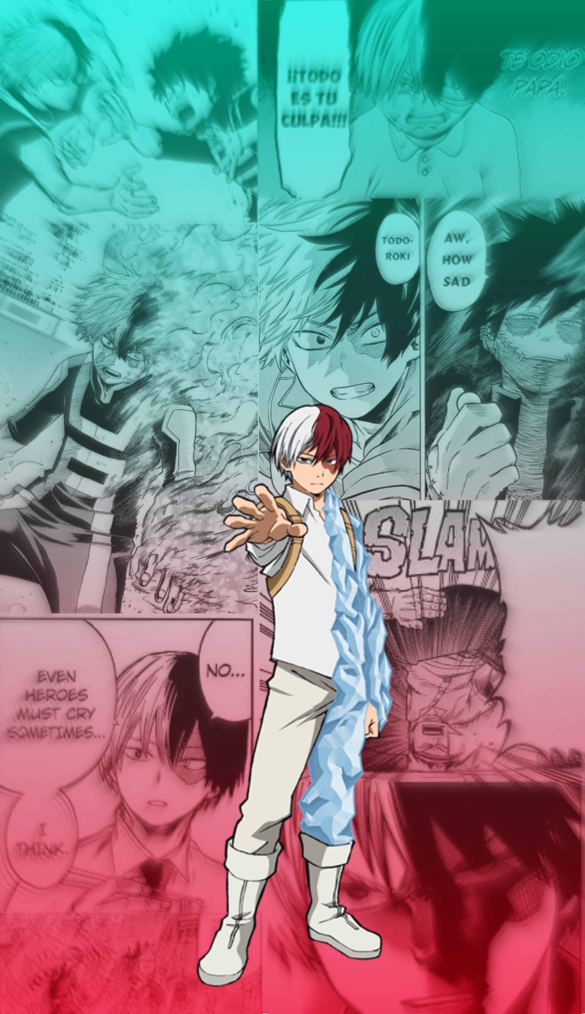 Todoroki My Hero Academia manga, 2001x3465 Verticale, iPhone Air