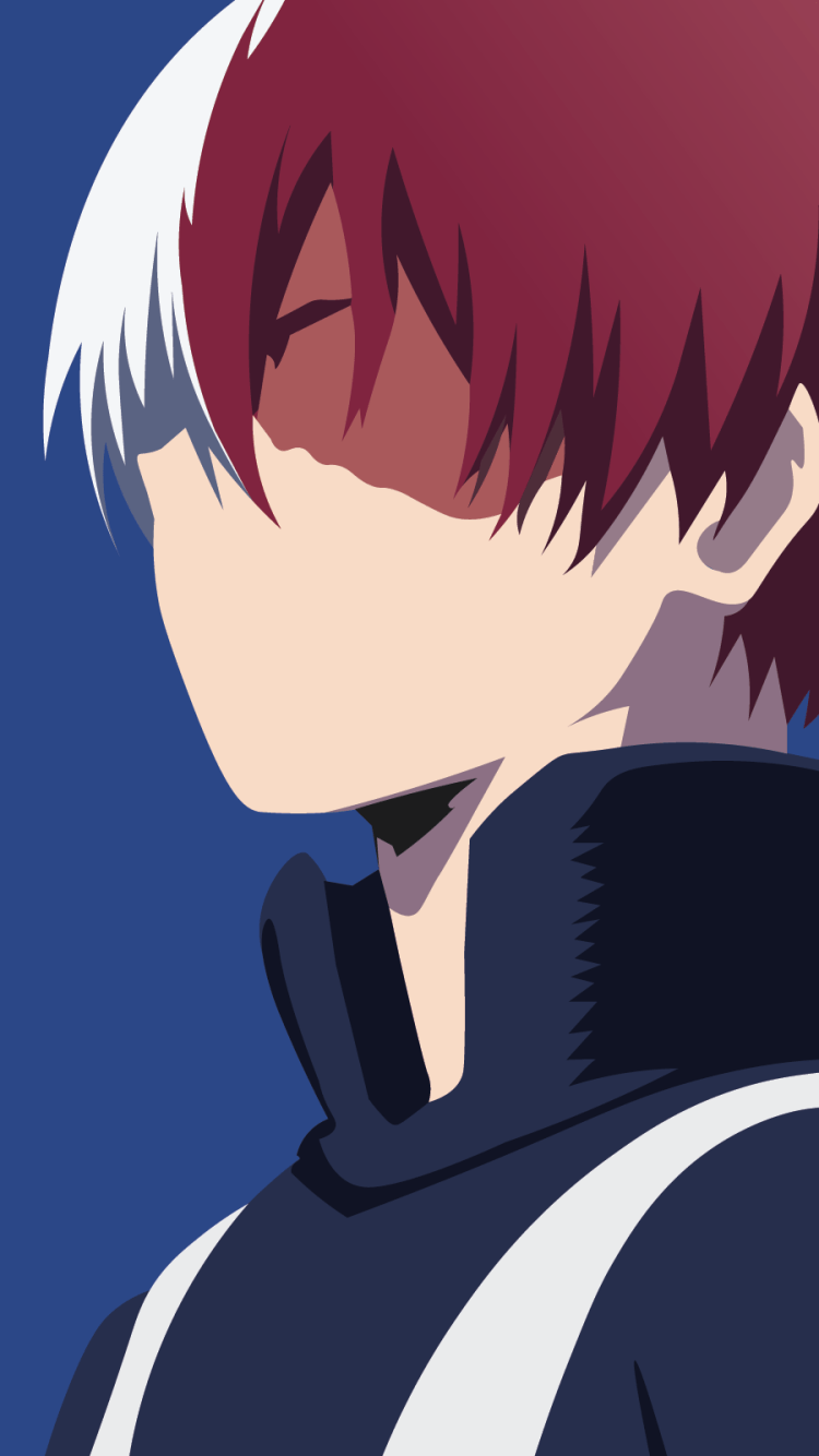 Shouto Todoroki, My Hero Academia, 750x1334 Verticale, iPhone