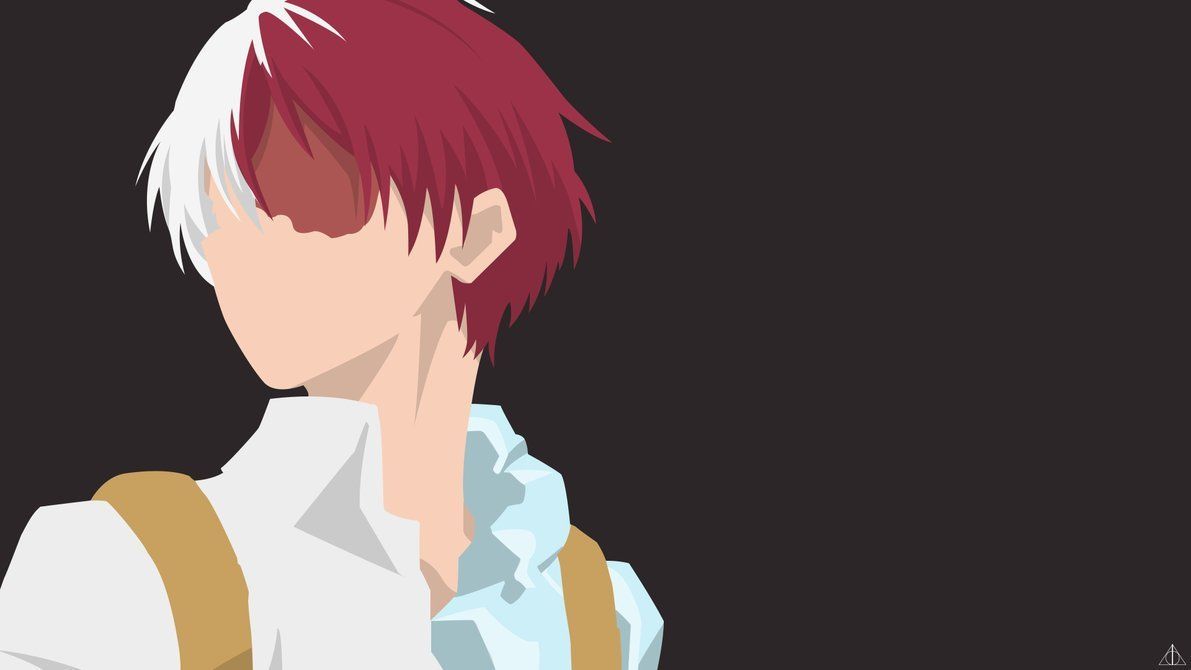Todoroki minimalista, My Hero Academia, 1191x670 HD, Laptop