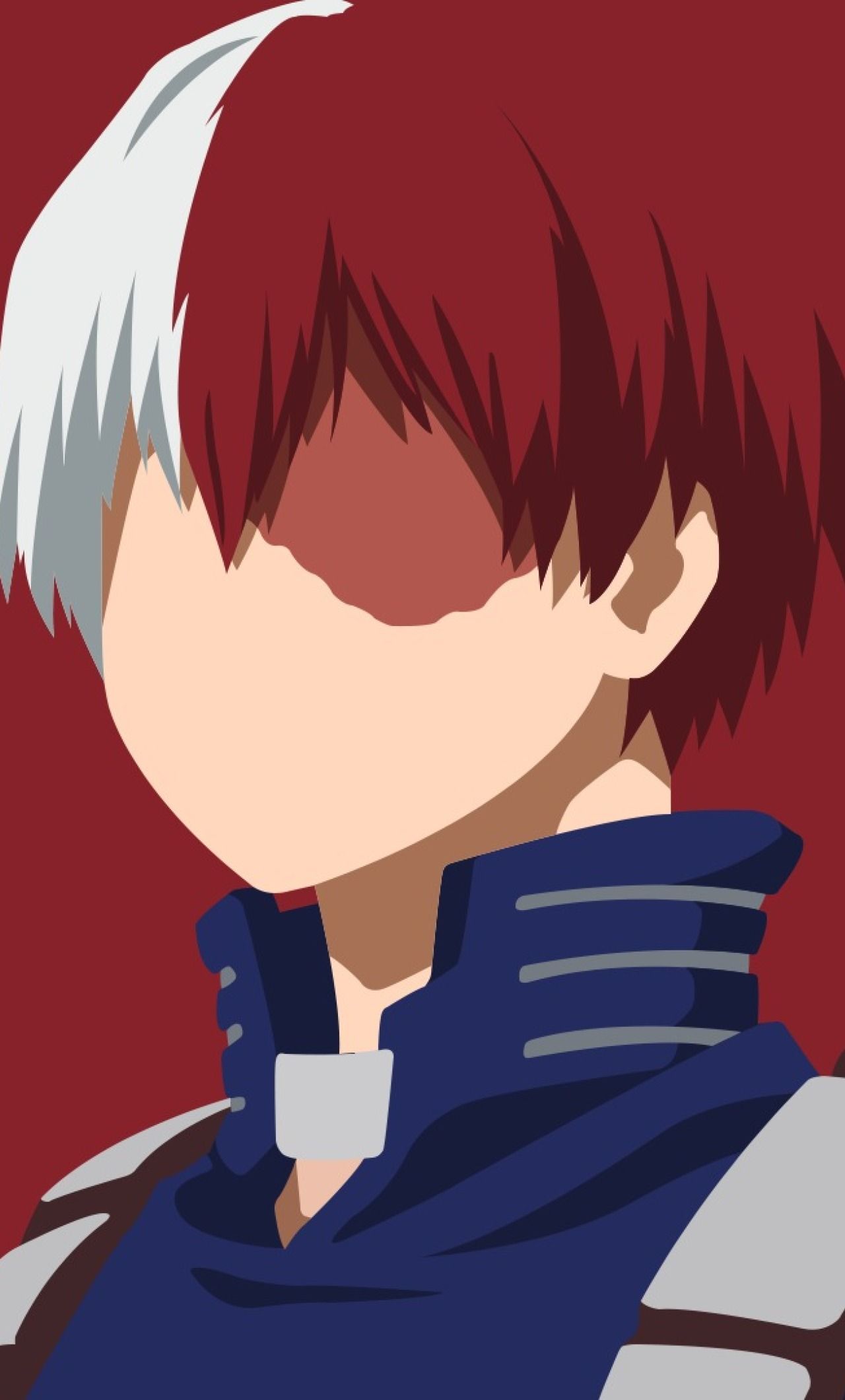 Shoto Todoroki, My Hero Academia, 1280x2120 Verticale, iPhone Plus