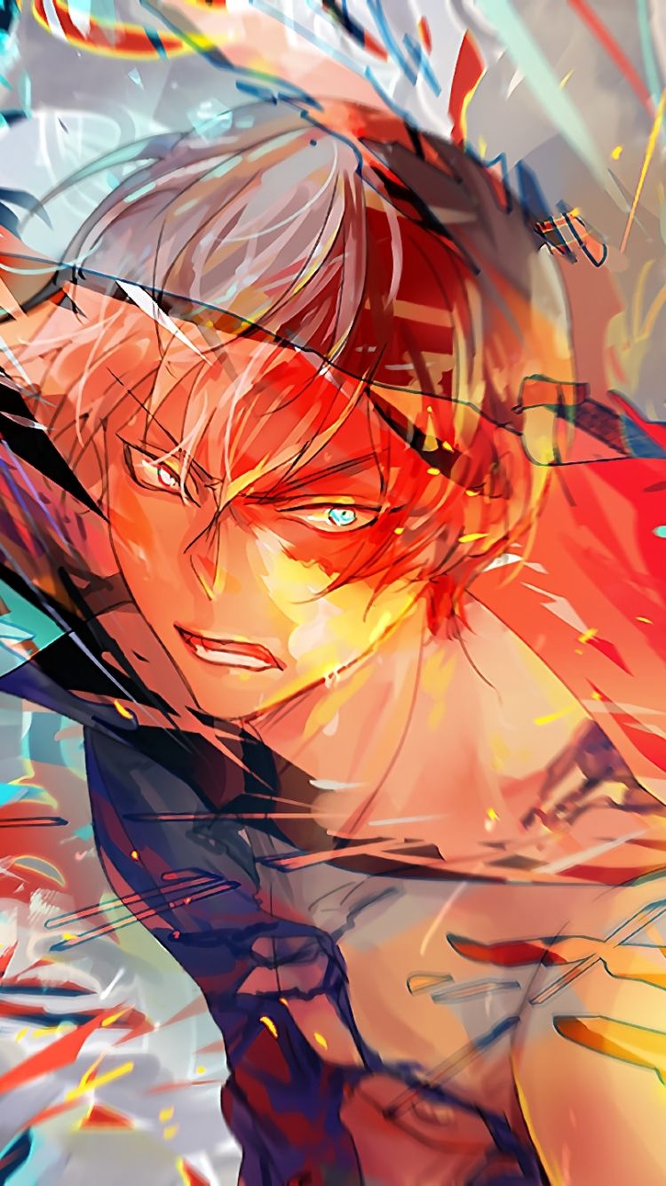 Shouto Todoroki, My Hero Academia, 750x1334 Full HD Verticale, iPhone