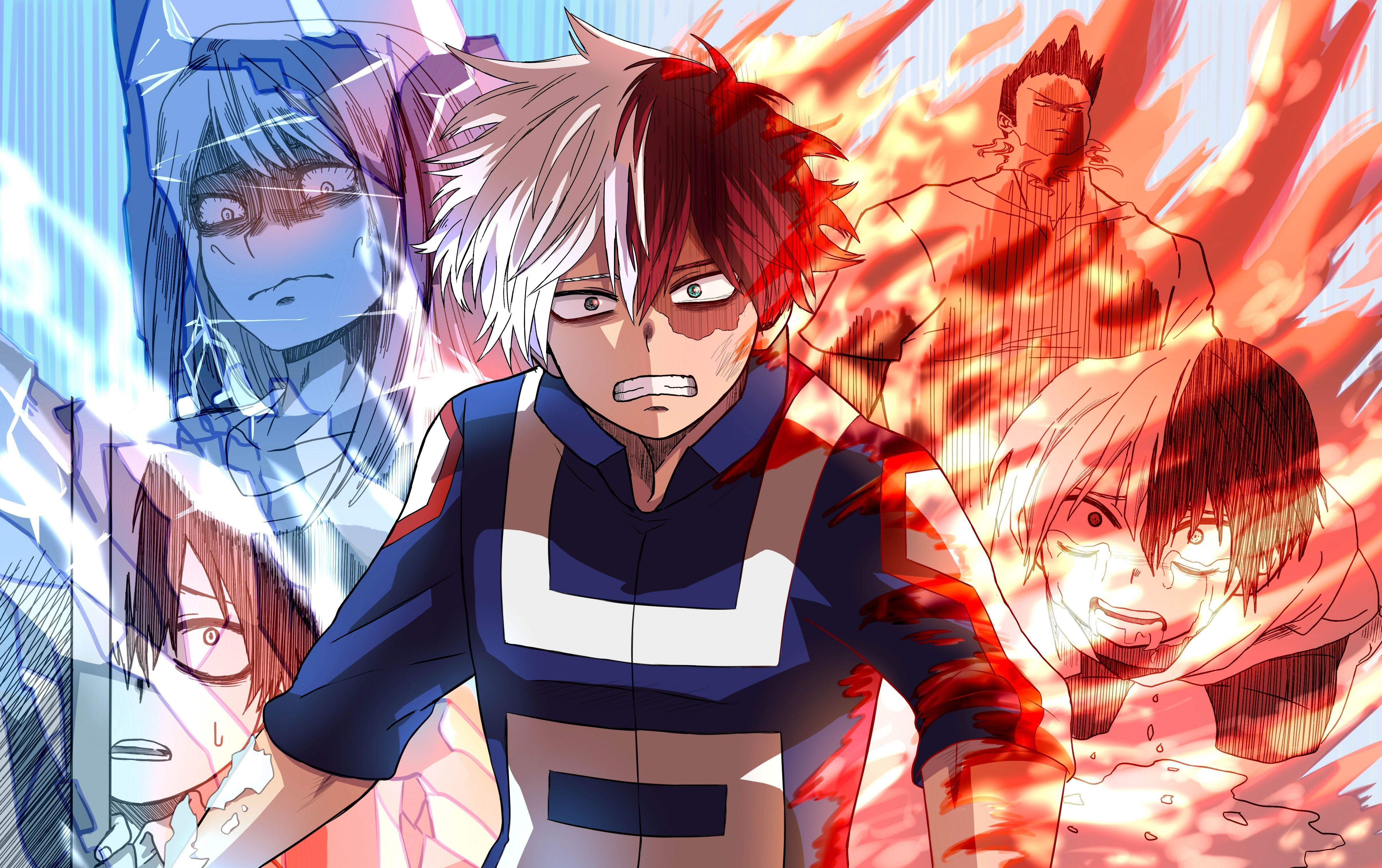 Shoto Todoroki, My Hero Academia, 4822x3031 4K, Desktop 4K