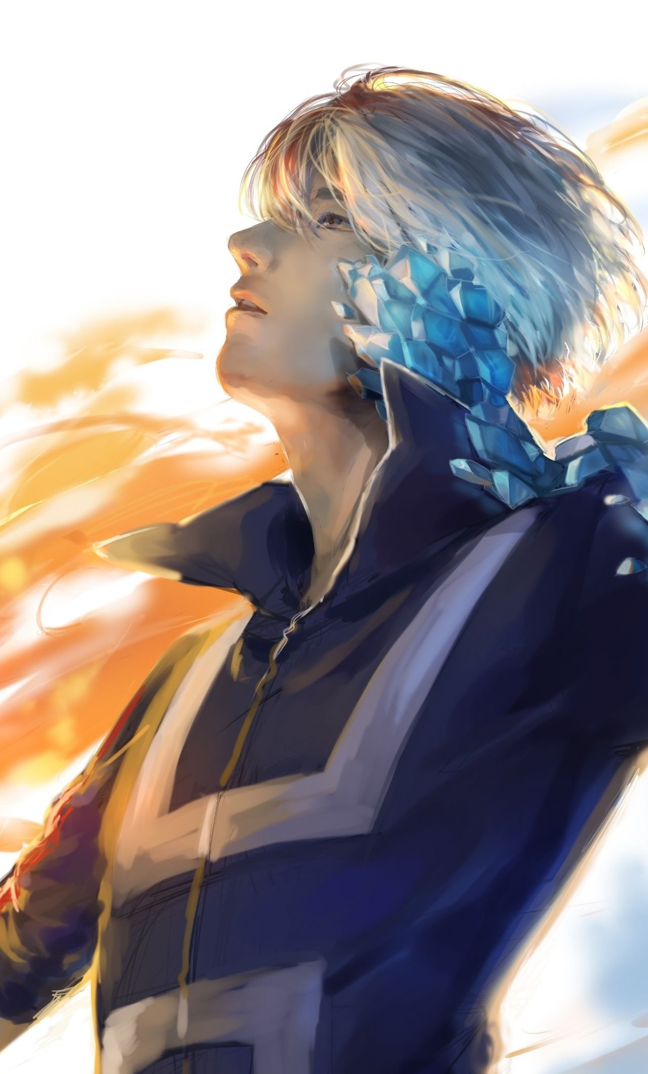 Todoroki My Hero Academia, 1280x2120 Verticale, iPhone Plus
