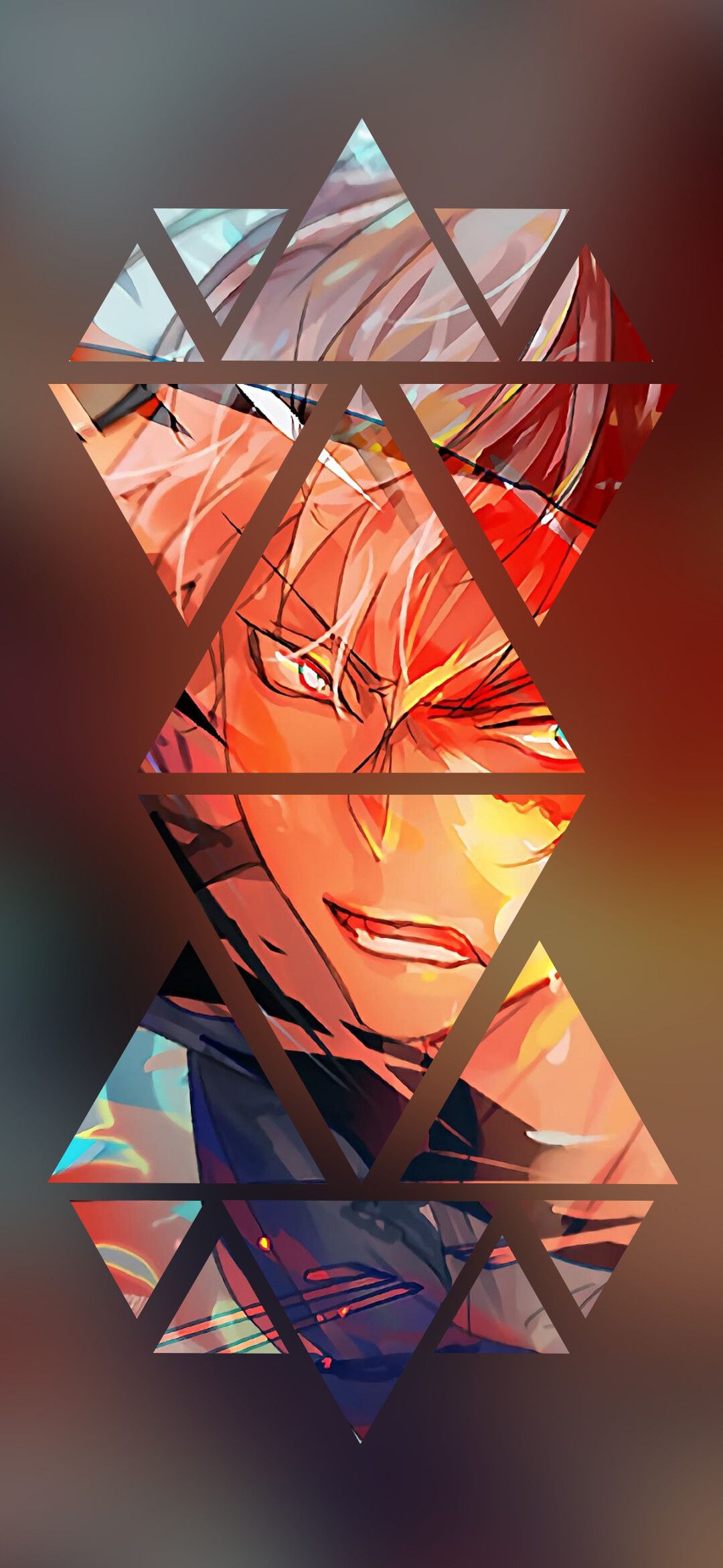 Todoroki, My Hero Academia, geometrico, 1080x2340 Full HD Verticale, iPhone Pro