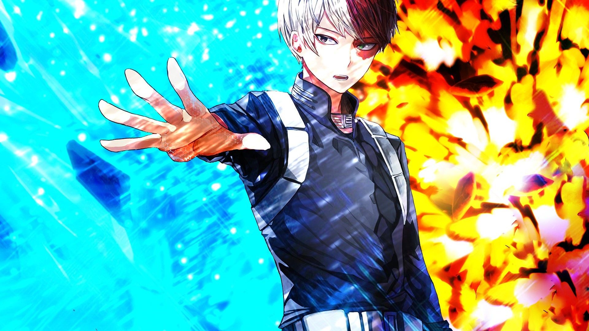 Shoto Todoroki, ghiaccio e fuoco, 1280x1024 HD, HP Laptop