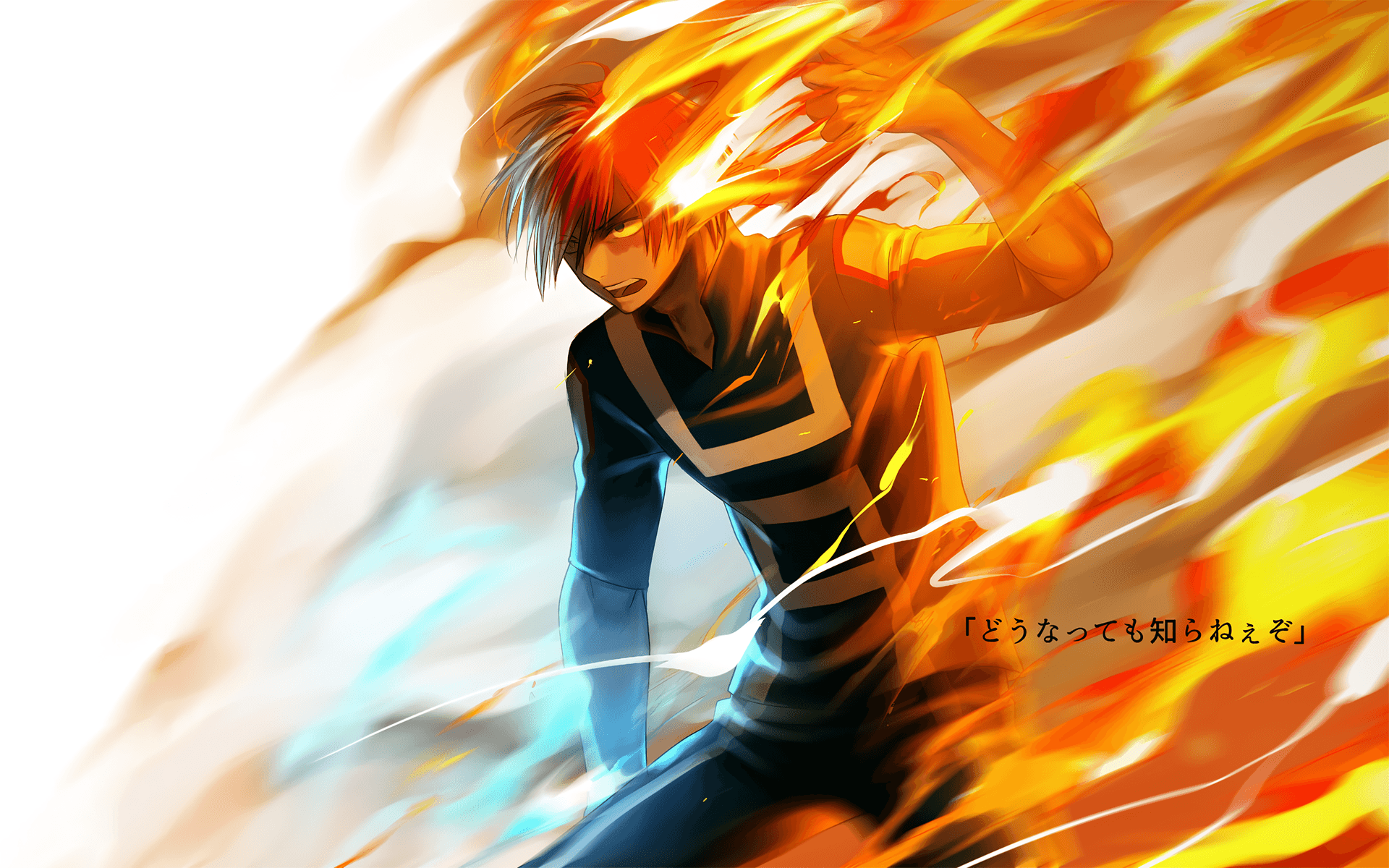 Shouto Todoroki fuoco e ghiaccio, My Hero Academia, 1920x1200 Full HD+ WUXGA, Laptop