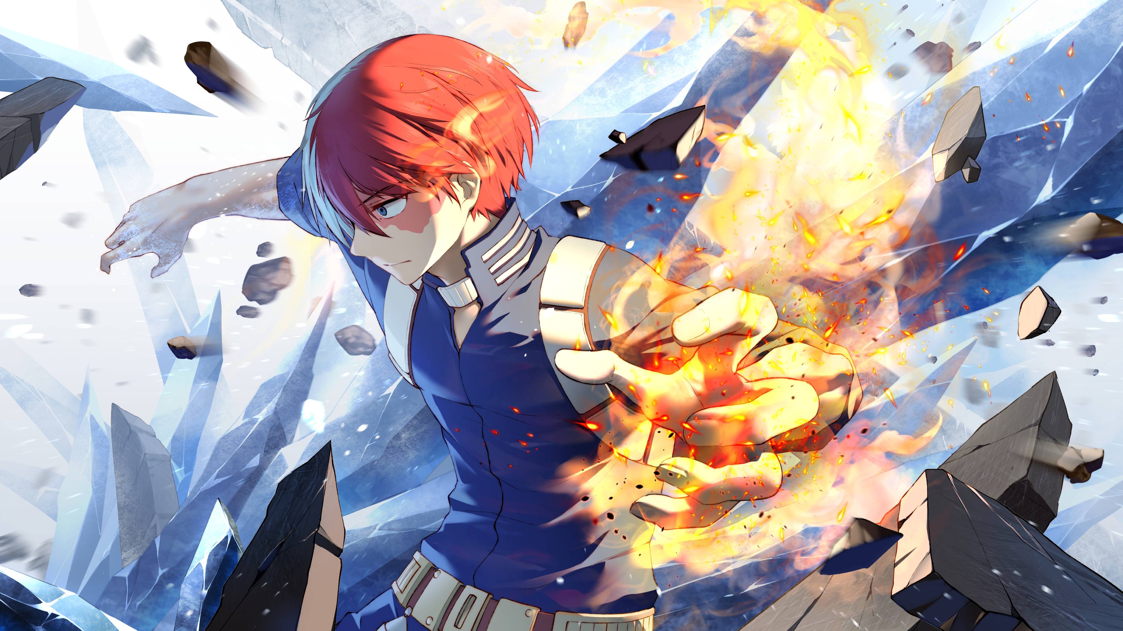 Shoto Todoroki My Hero Academia, 3840x2160 Ultra HD, Monitor 4K