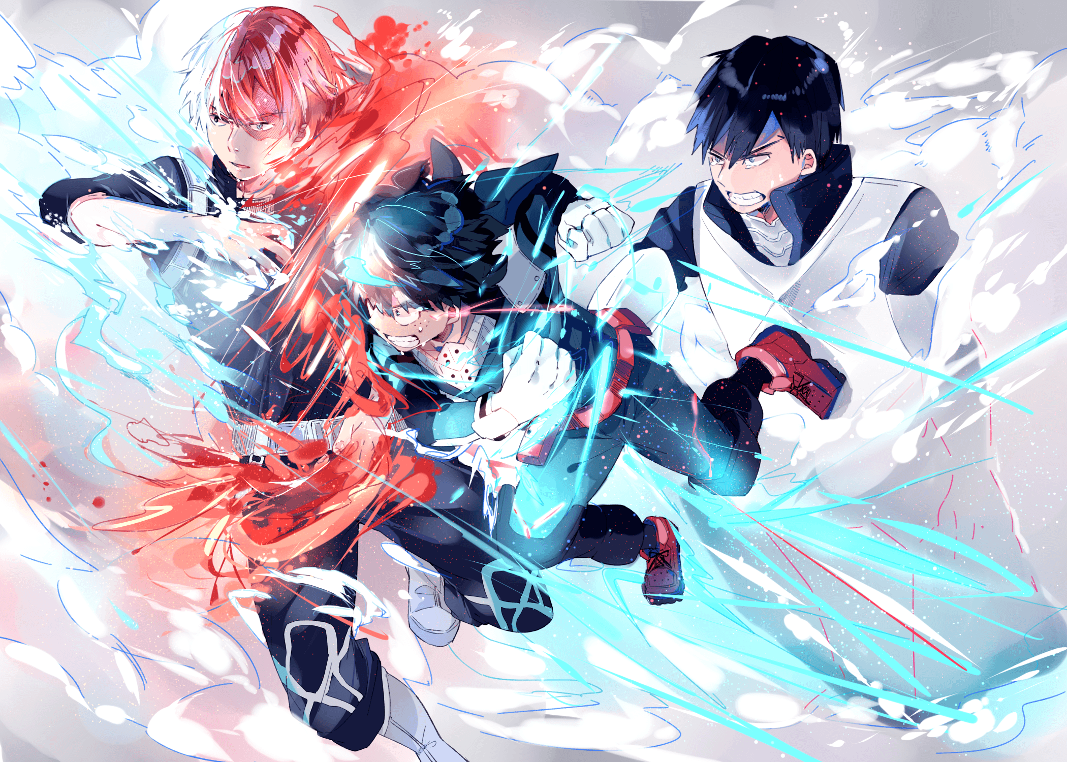 Shouto Todoroki fuoco ghiaccio, 1152x864 HD, PC Desktop