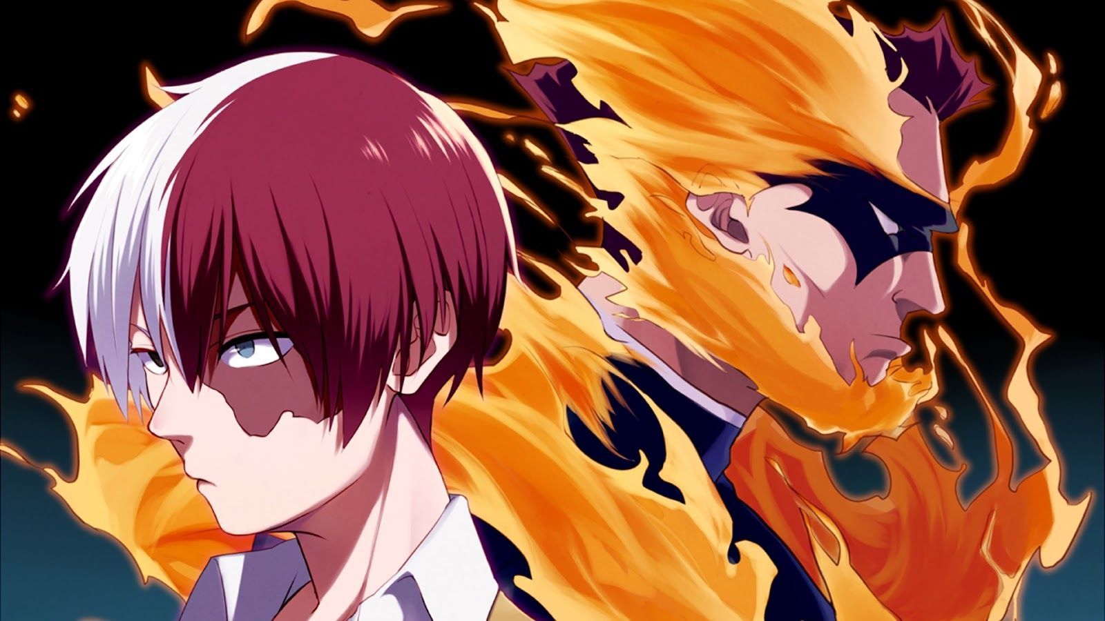 Shoto Todoroki fuoco e ghiaccio, 3840x2160 4K, Desktop 4K