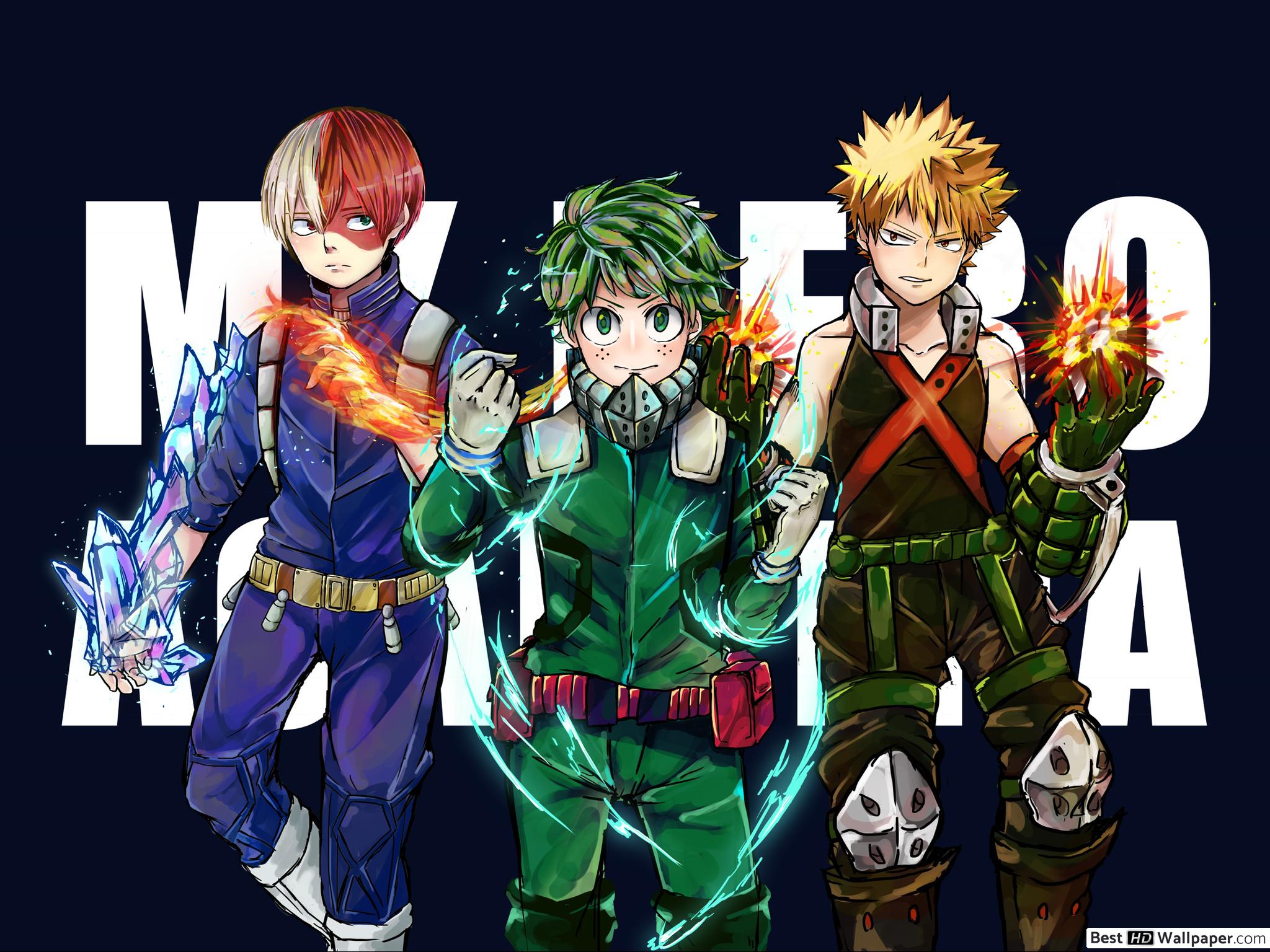 My Hero Academia personaggi anime, 2914x1418 2K QHD, Monitor Gaming