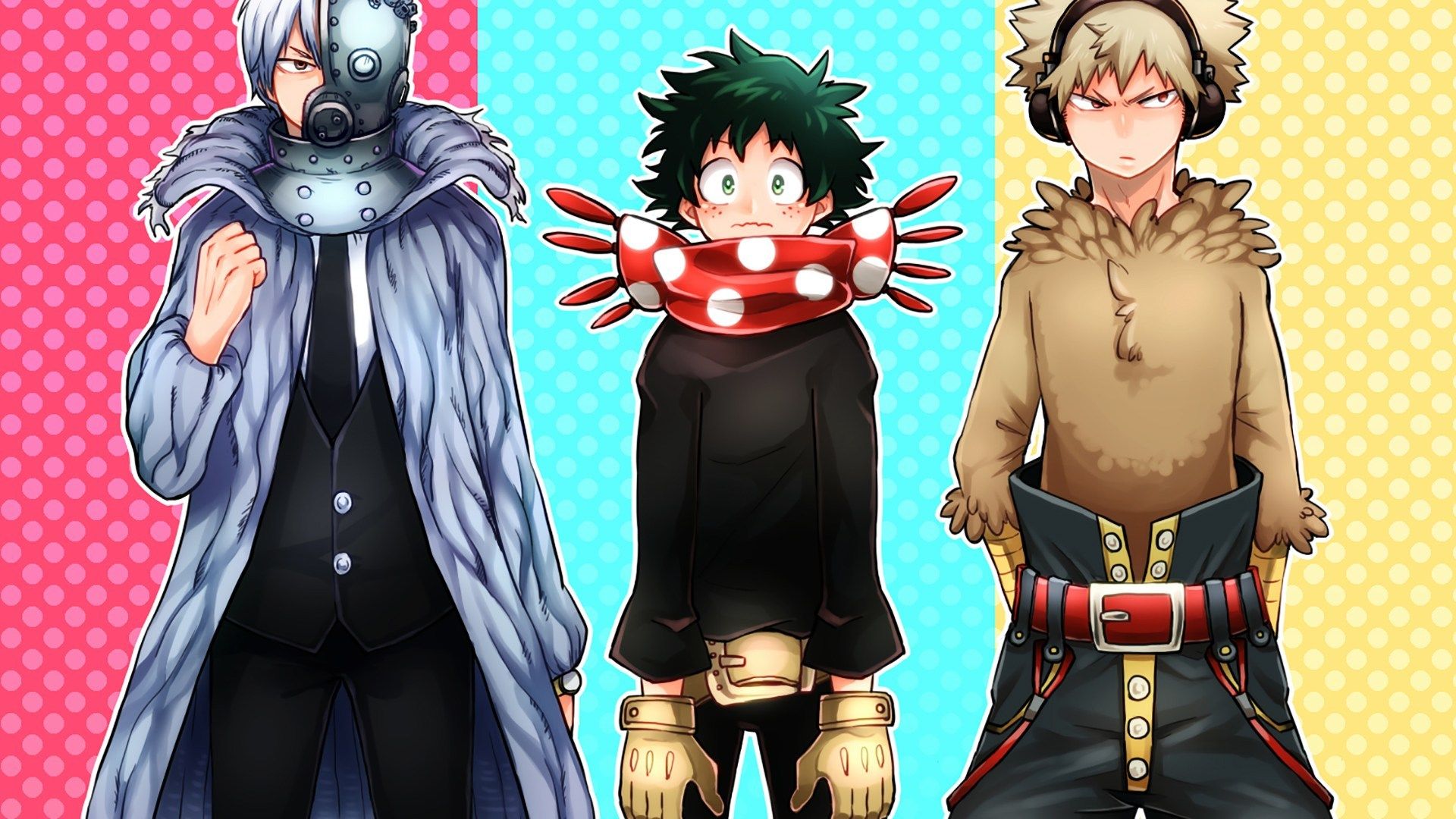 Todoroki e Midoriya, My Hero Academia, 1440x2960 Verticale, OnePlus