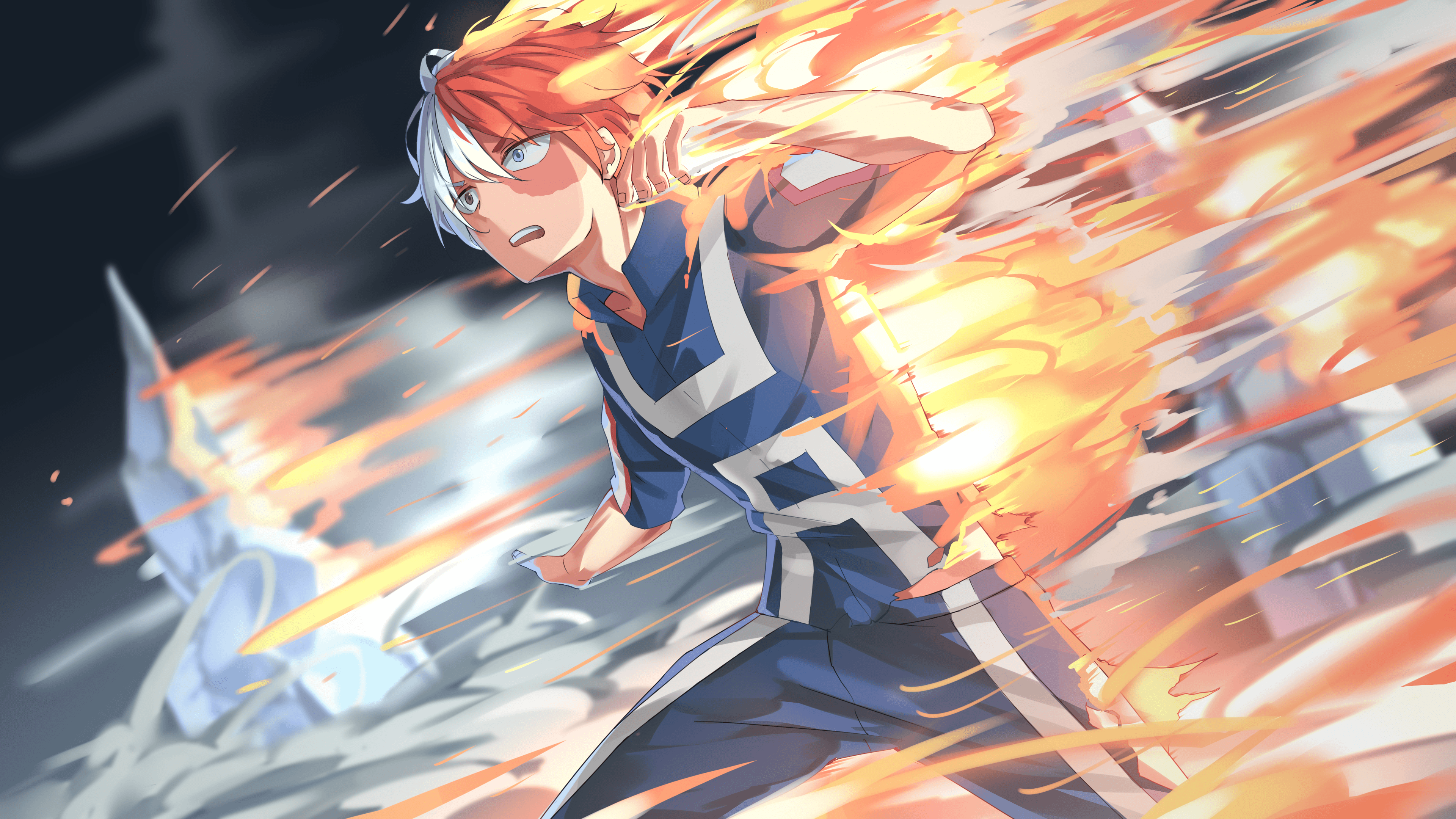 Shoto Todoroki, My Hero Academia, anime shonen, 1280x720 720p, Laptop